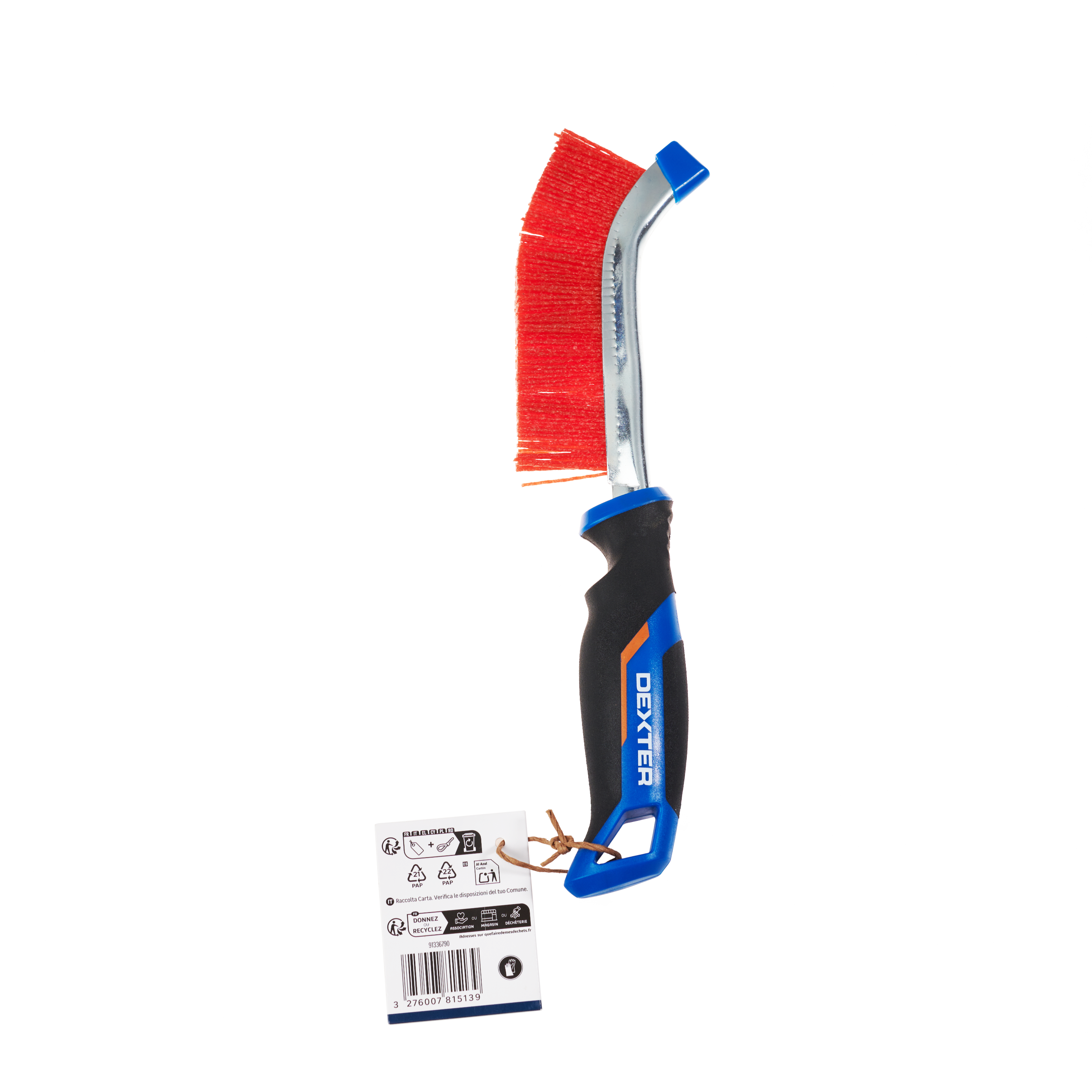 Escova com fios de nylon vermelho e cabo de plástico 270 mm Dexter - 5