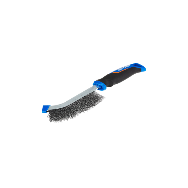 Spazzola manuale DEXTER setole filo ondulato  in acciaio 0.3 mm L27 cm