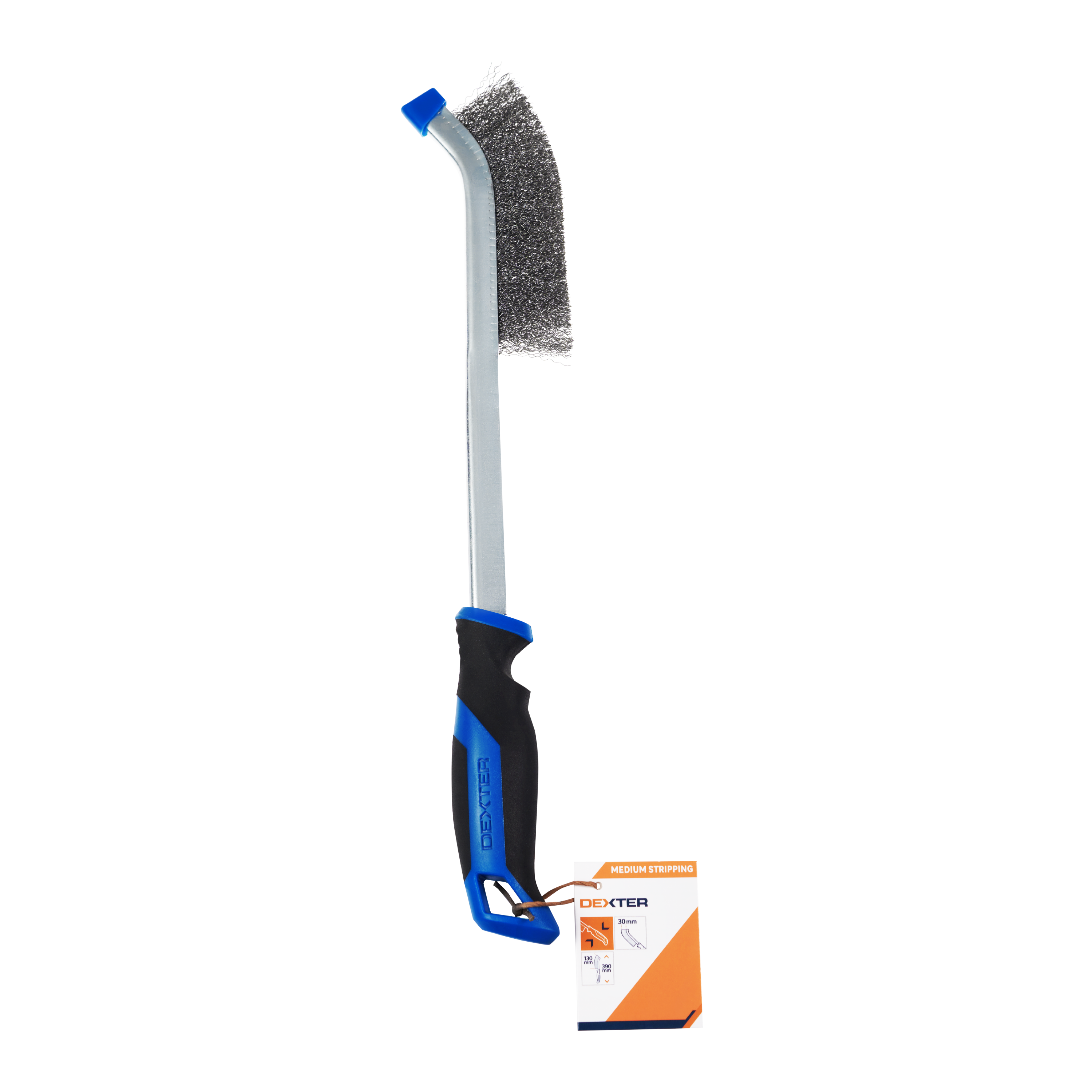 Escova com fios de aço e cabo de plástico 390 mm Dexter - 6