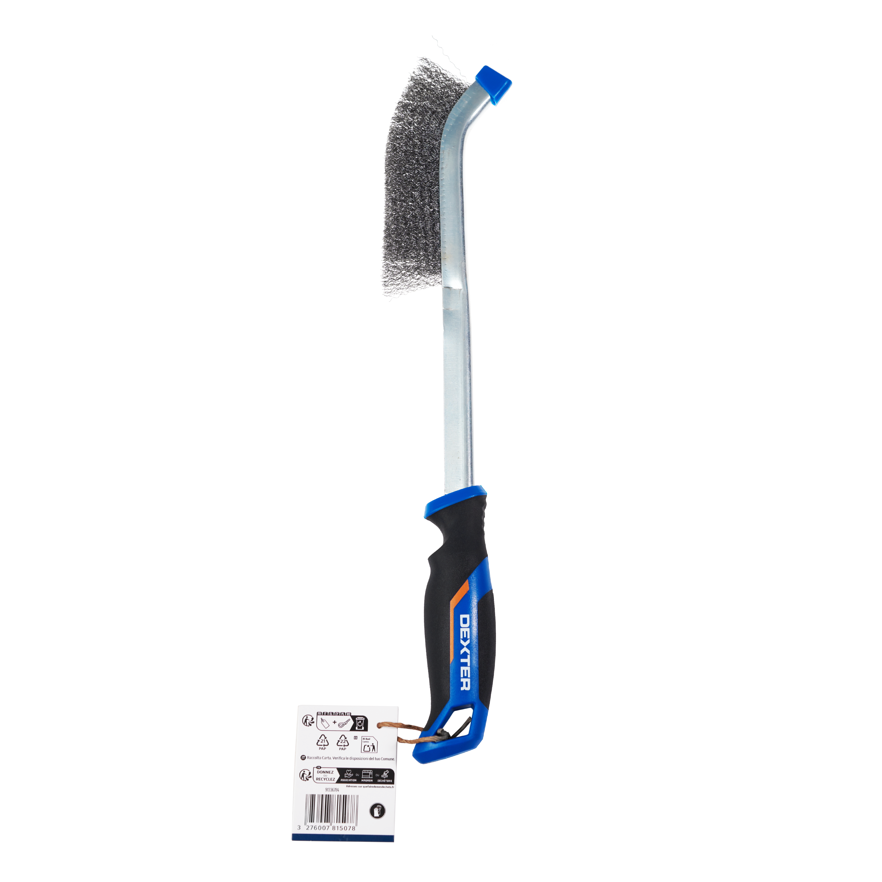 Escova com fios de aço e cabo de plástico 390 mm Dexter - 5