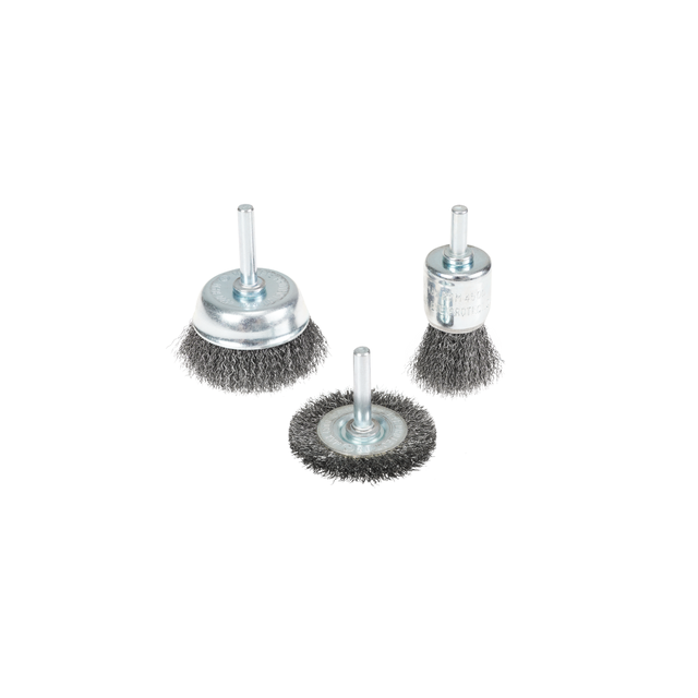 Brosses abrasives pour perceuse Lot de 3 