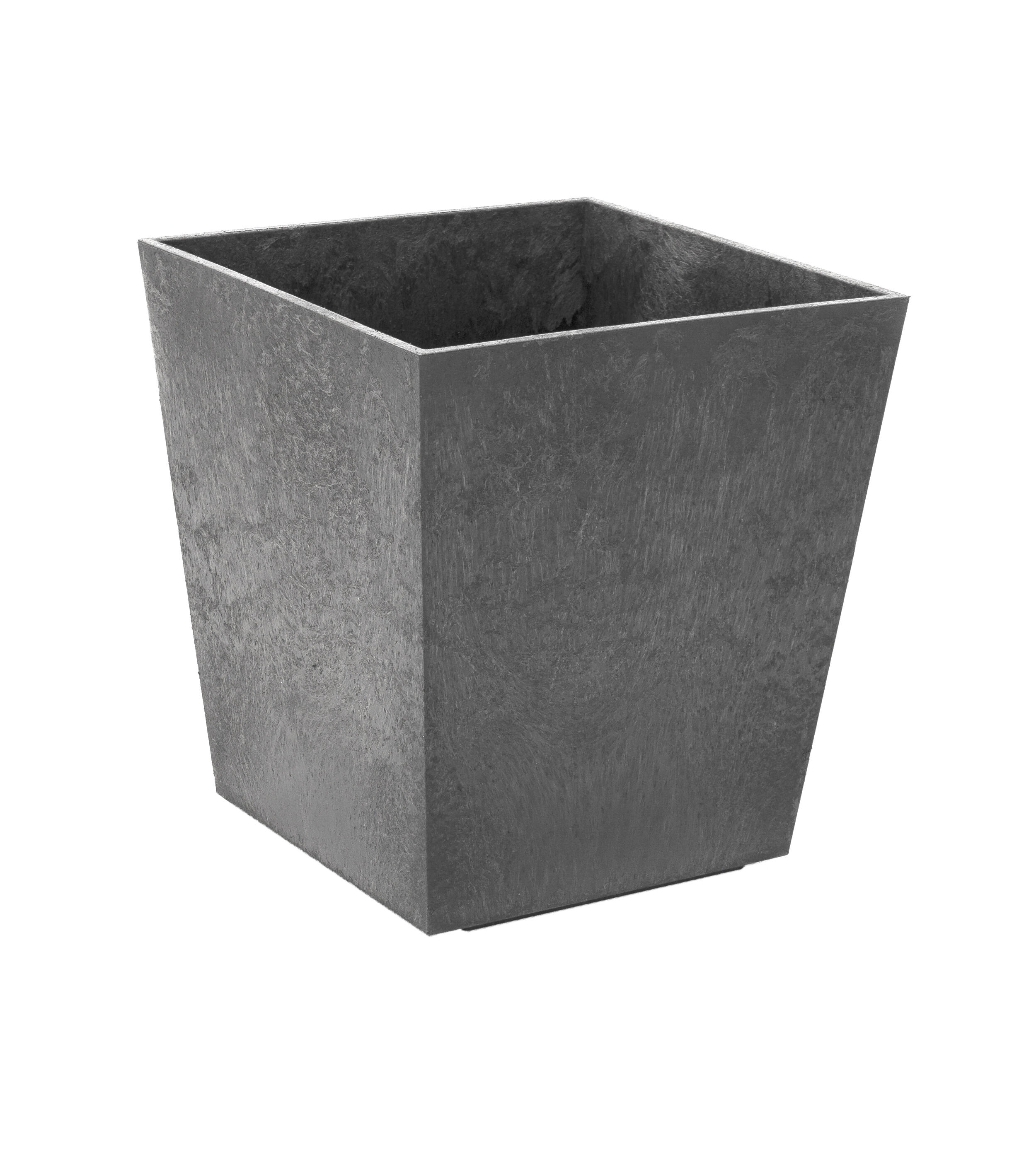 Maceta cuadrada caucho sonata 35x35 cm gris