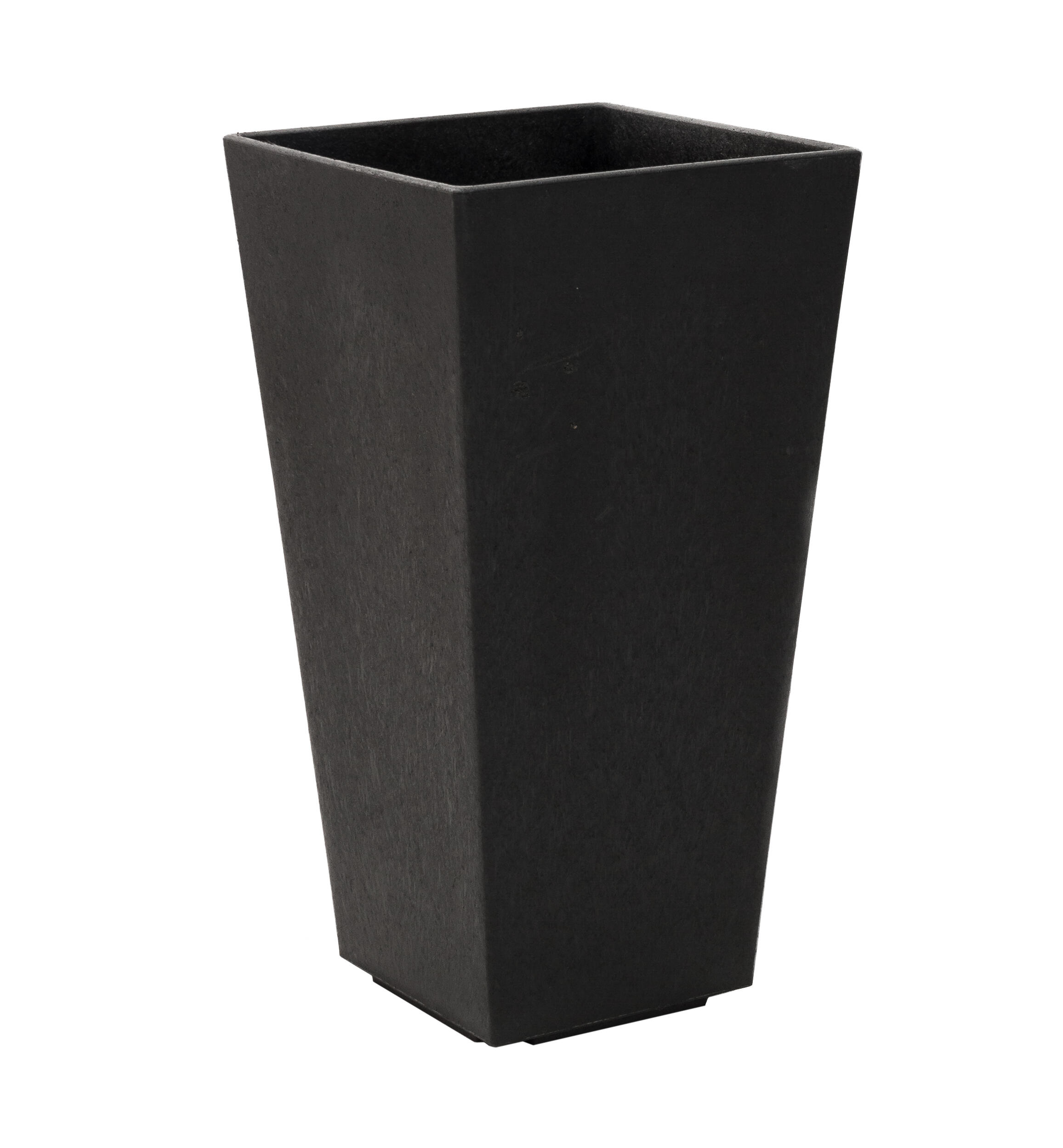 Maceta cuadrada caucho sonata 35x35 cm negro