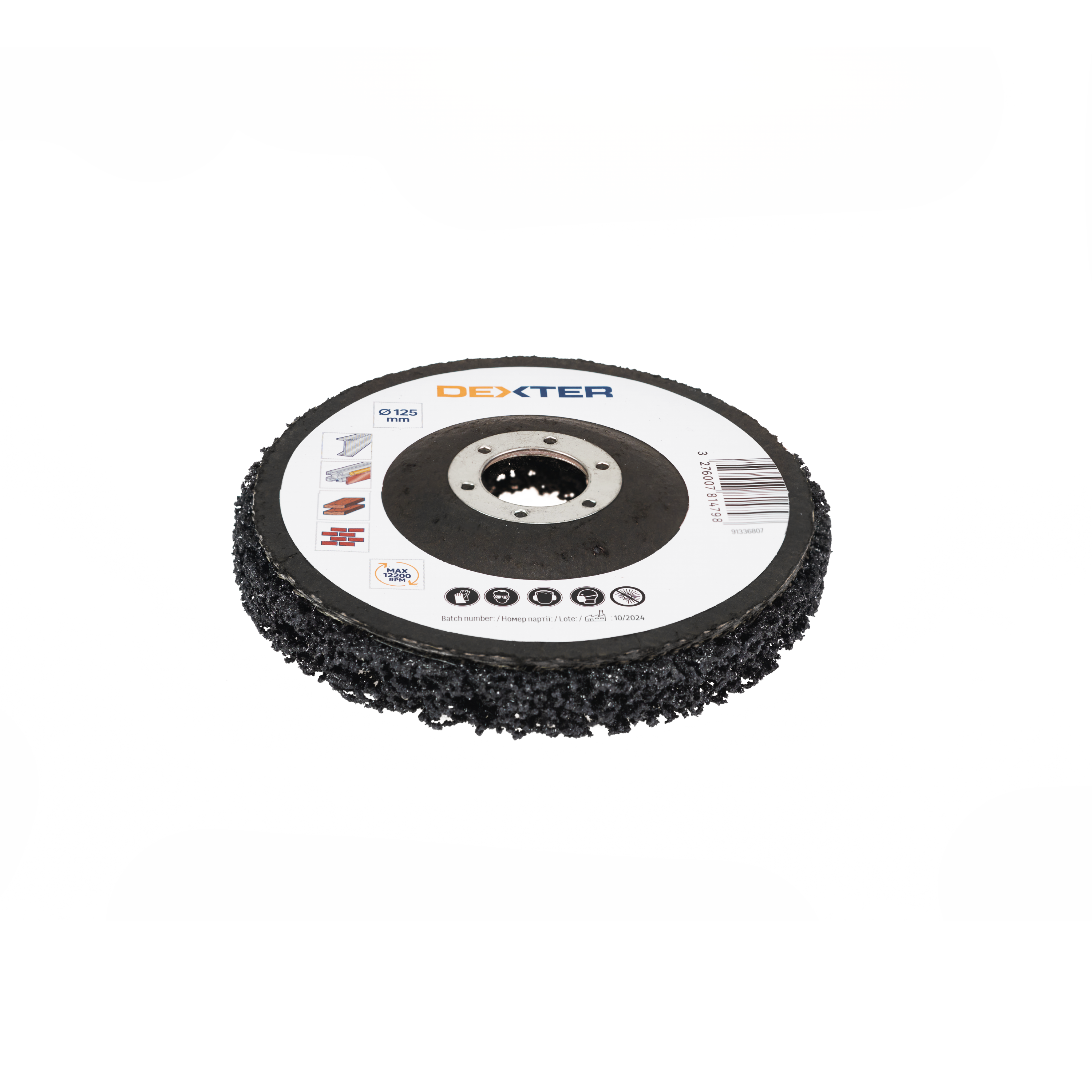 Tarcza szczotka piankowa o średnicy 125 mm do szlifierki kątowej M14 Medium Dexter - 3