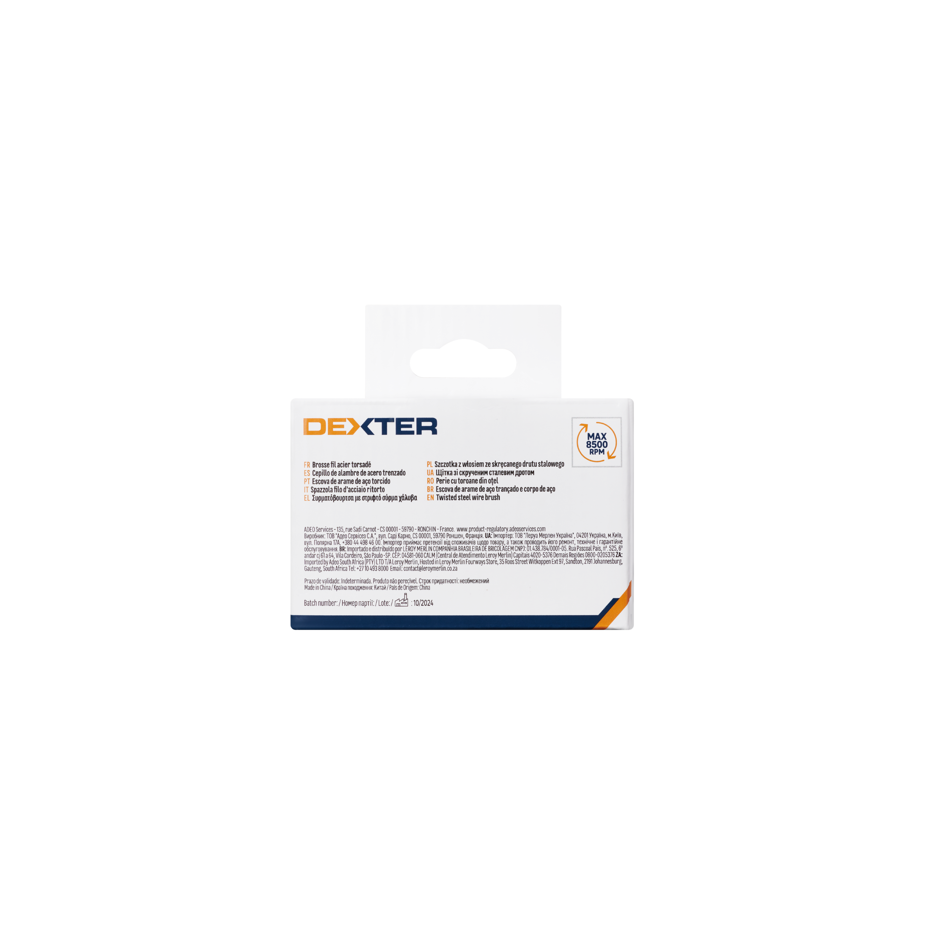 Escova copo para rebarbadora de nó torcido de aço M14 100 mm Dexter - 5