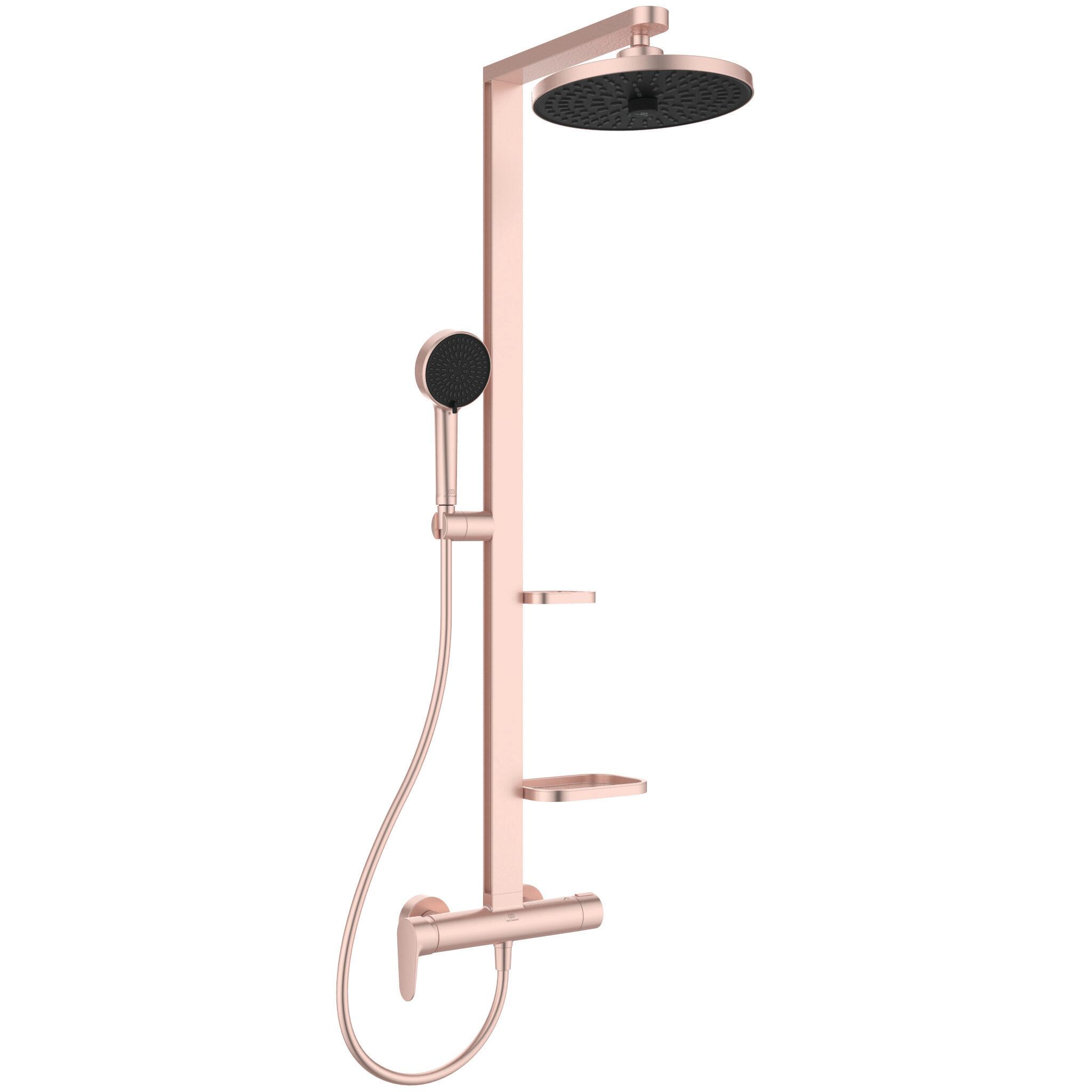 Columna de ducha monomando ideal standard alu+ rosa