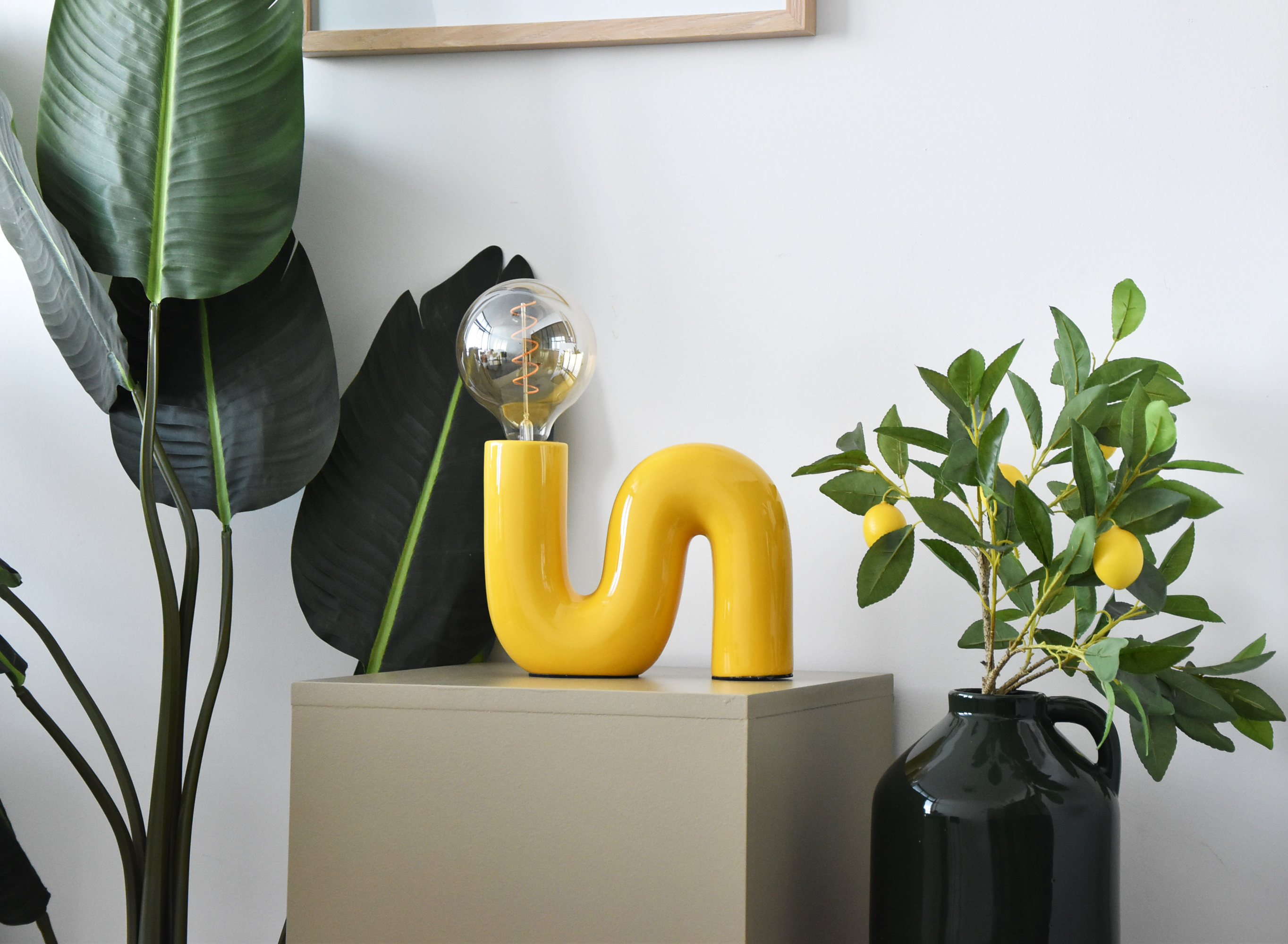 Lampe Pop s, céramique, jaune, H.20 cm, E27 - 3
