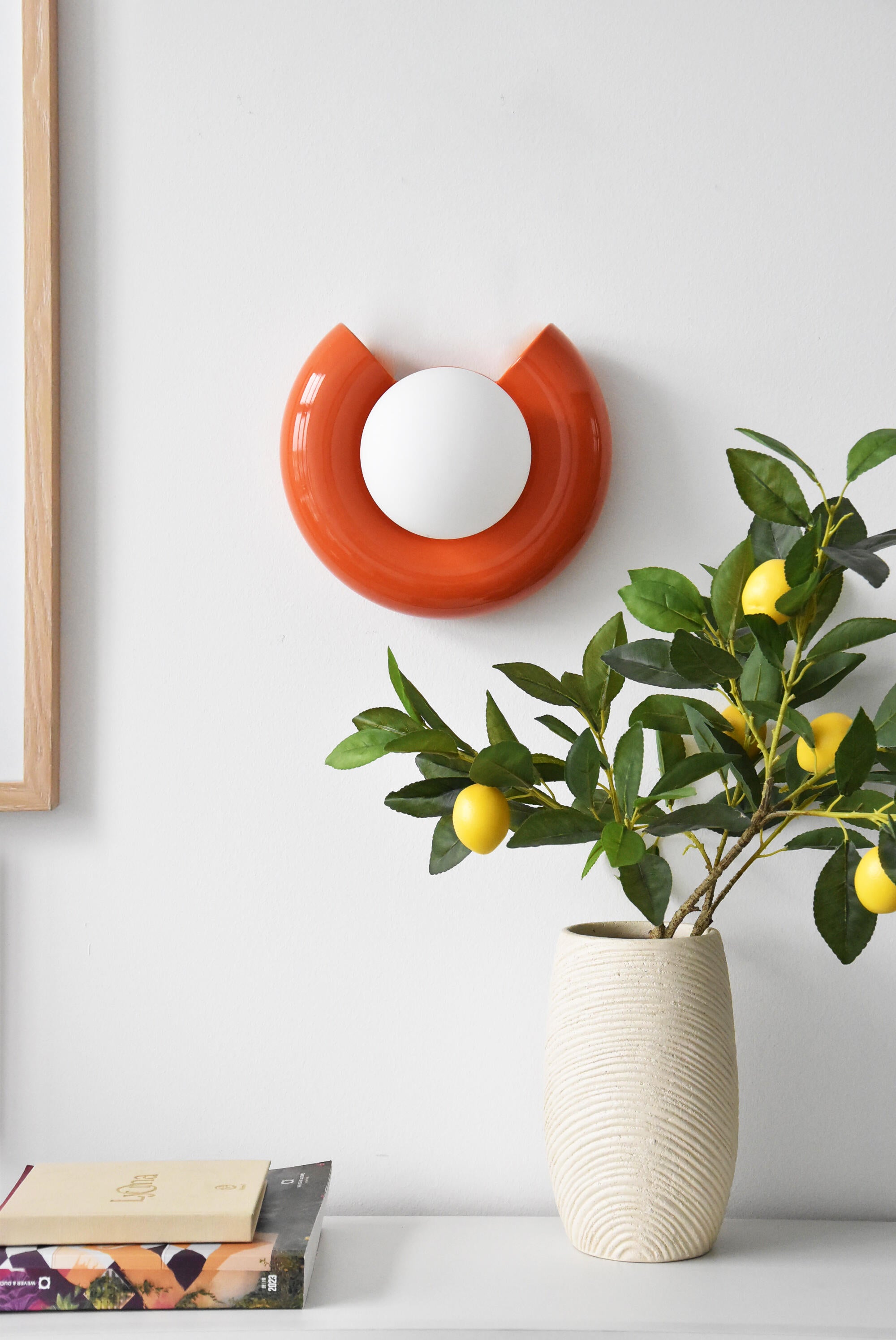 Applique Pop, céramique orange, Diam 24cm, G9 - 2