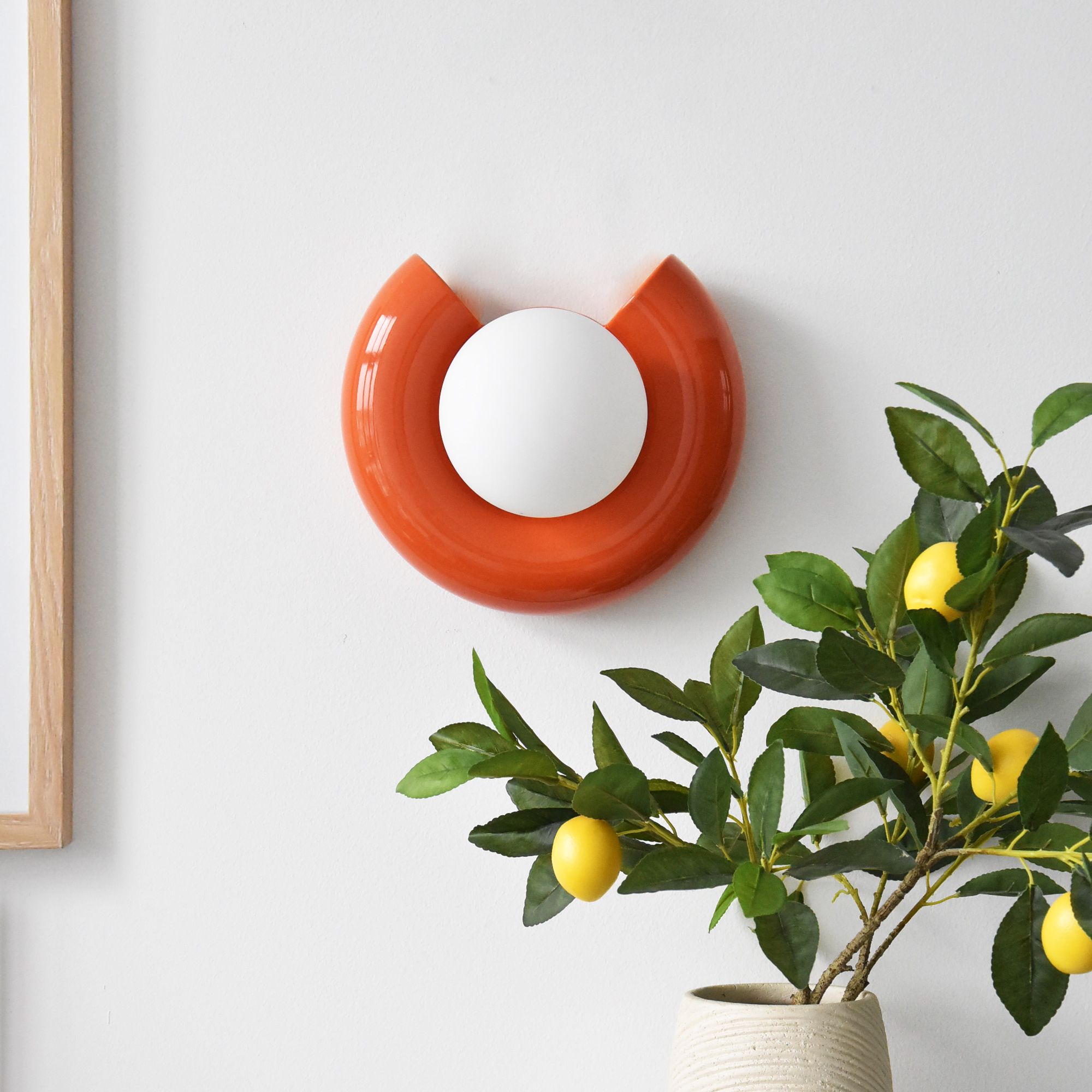 Applique Pop, céramique orange, Diam 24cm, G9 - 3