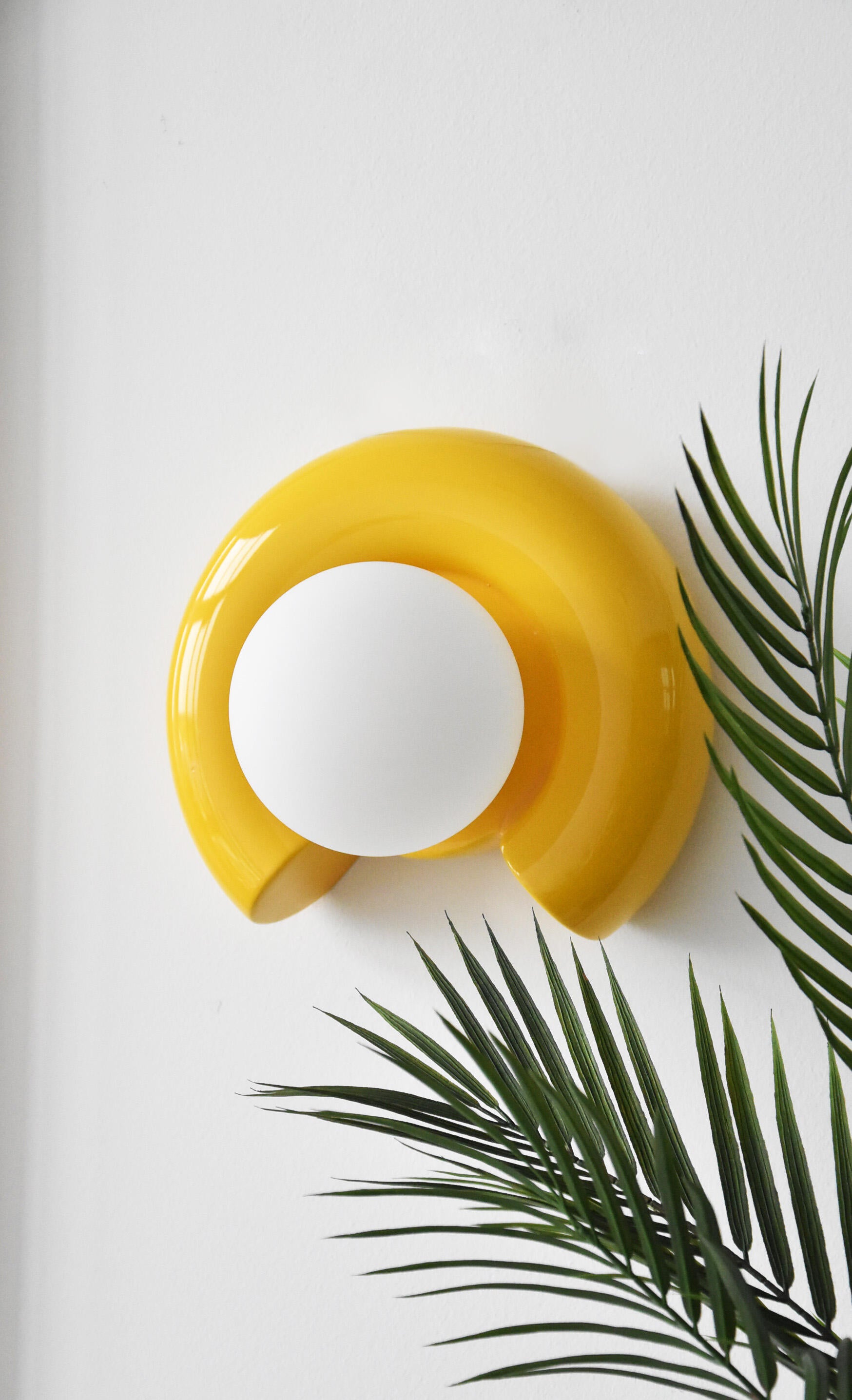 Applique Pop, céramique jaune, Diam 24cm, G9 - 3