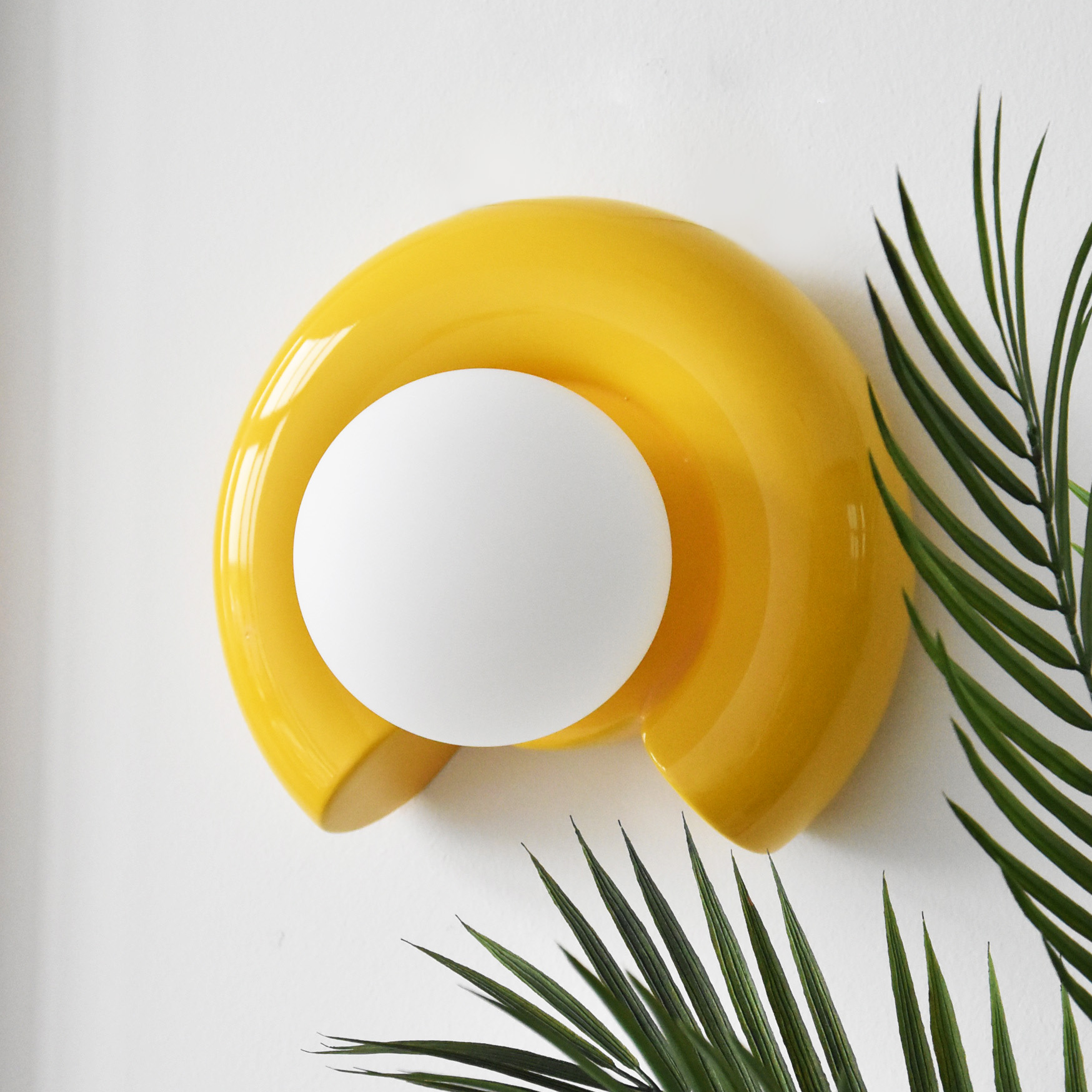 Applique Pop, céramique jaune, Diam 24cm, G9 - 2