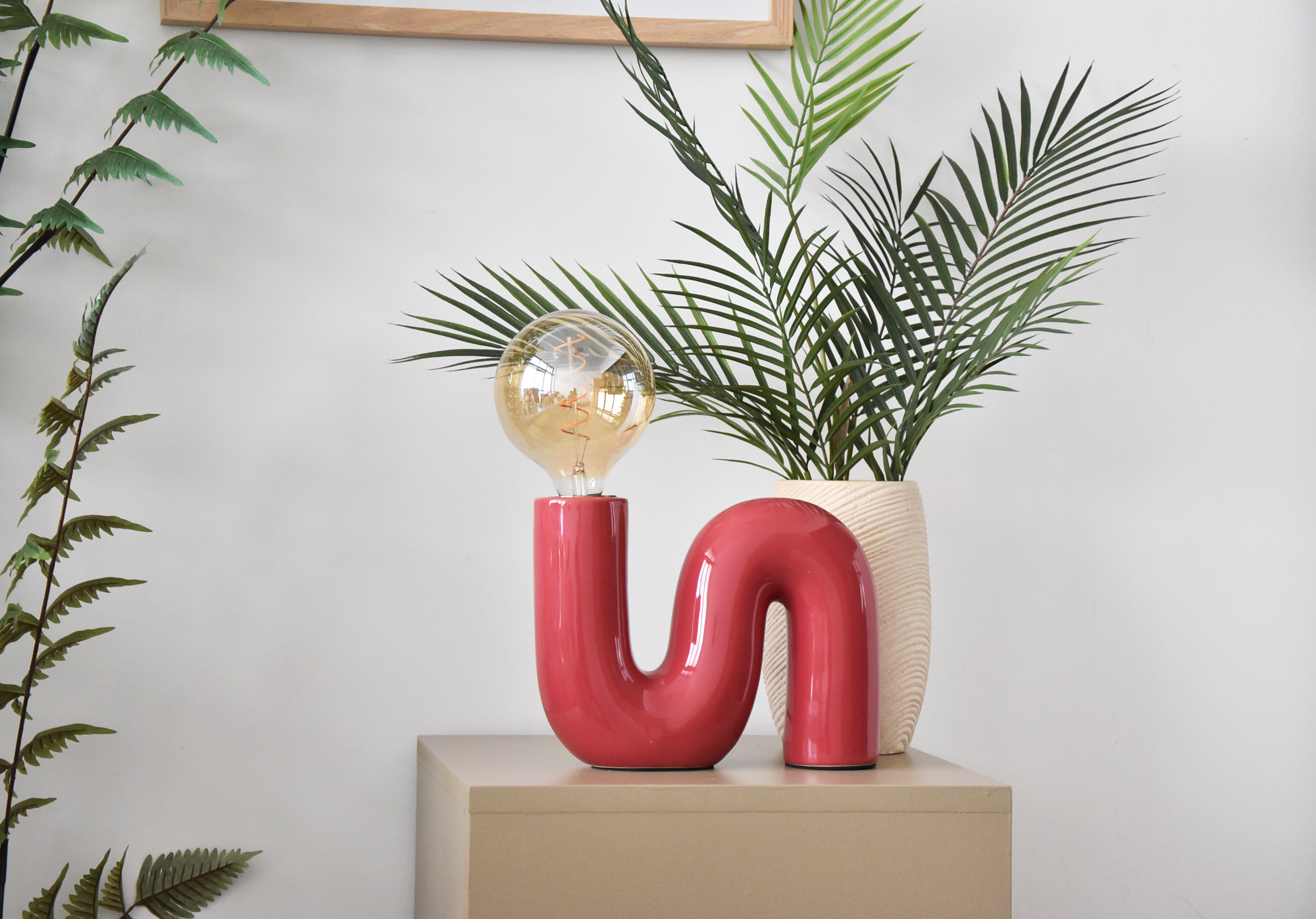 Lampe Pop s, magenta, céramique, H.20 cm, E27 - 4