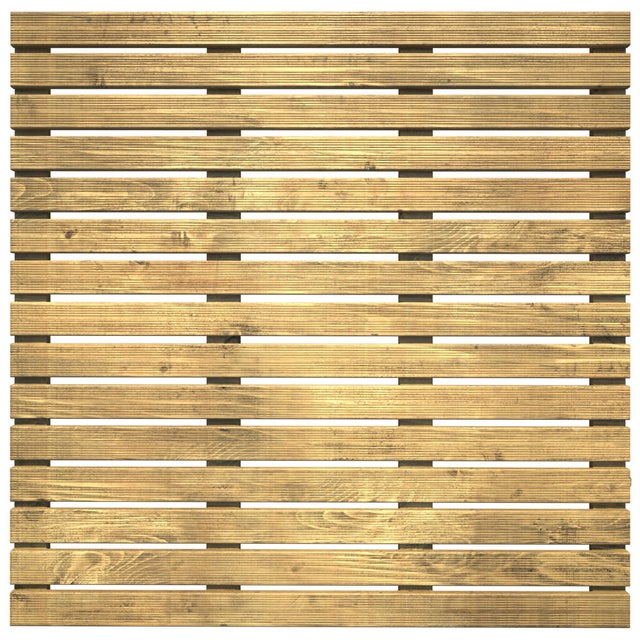 Baldosa madera Pino silvestre 100 x 100 cm y 30 mm marrón CERLAND clase de uso 3