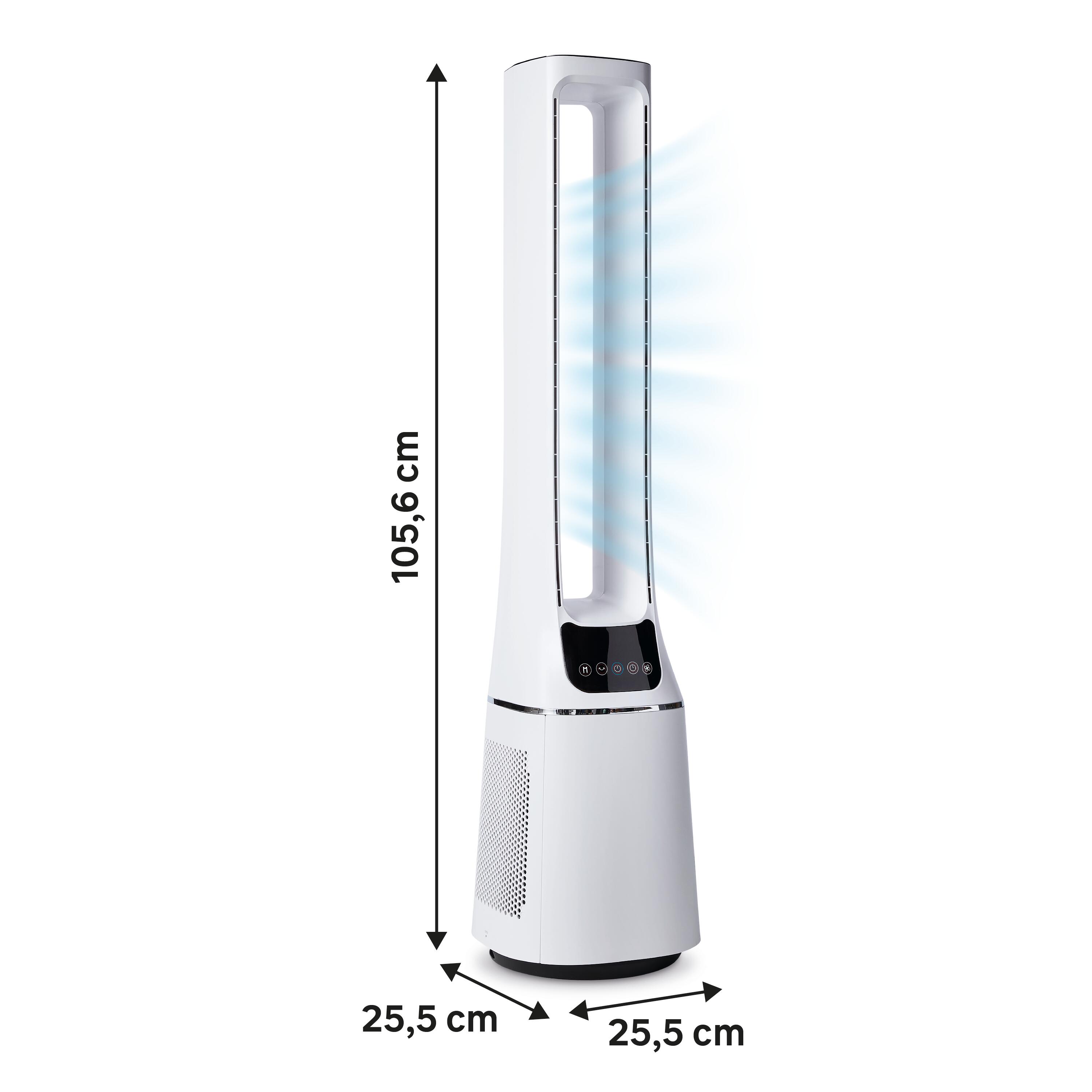 Torre ventiladora e purficadora de ar Equation Bladeless 33W - 7