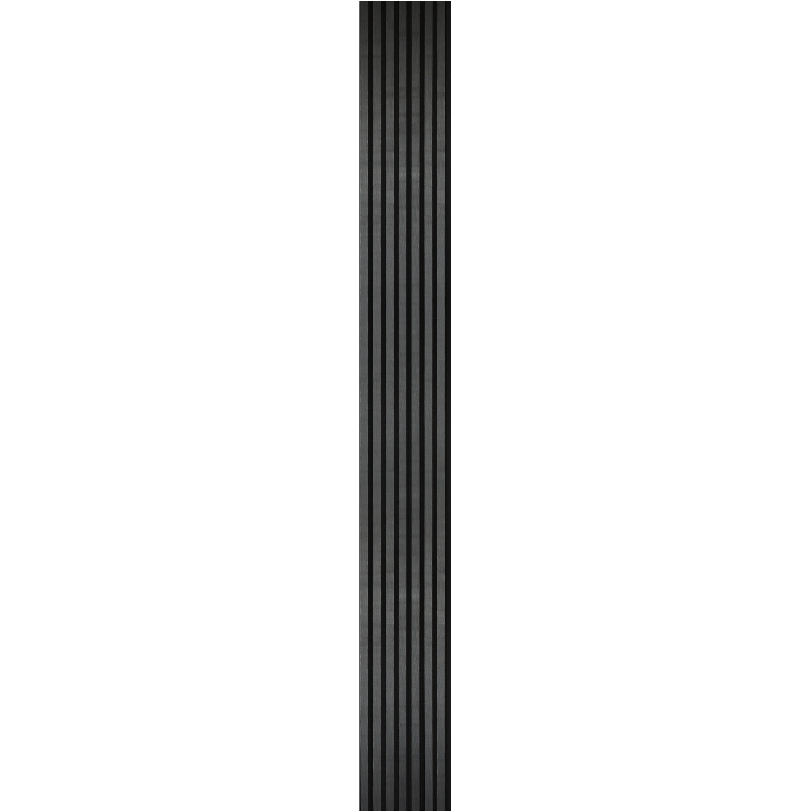 Panele ścienne 3D Lamel na czarnym filcu 265X30 cm fornirowany Dąb Palony 7 lameli