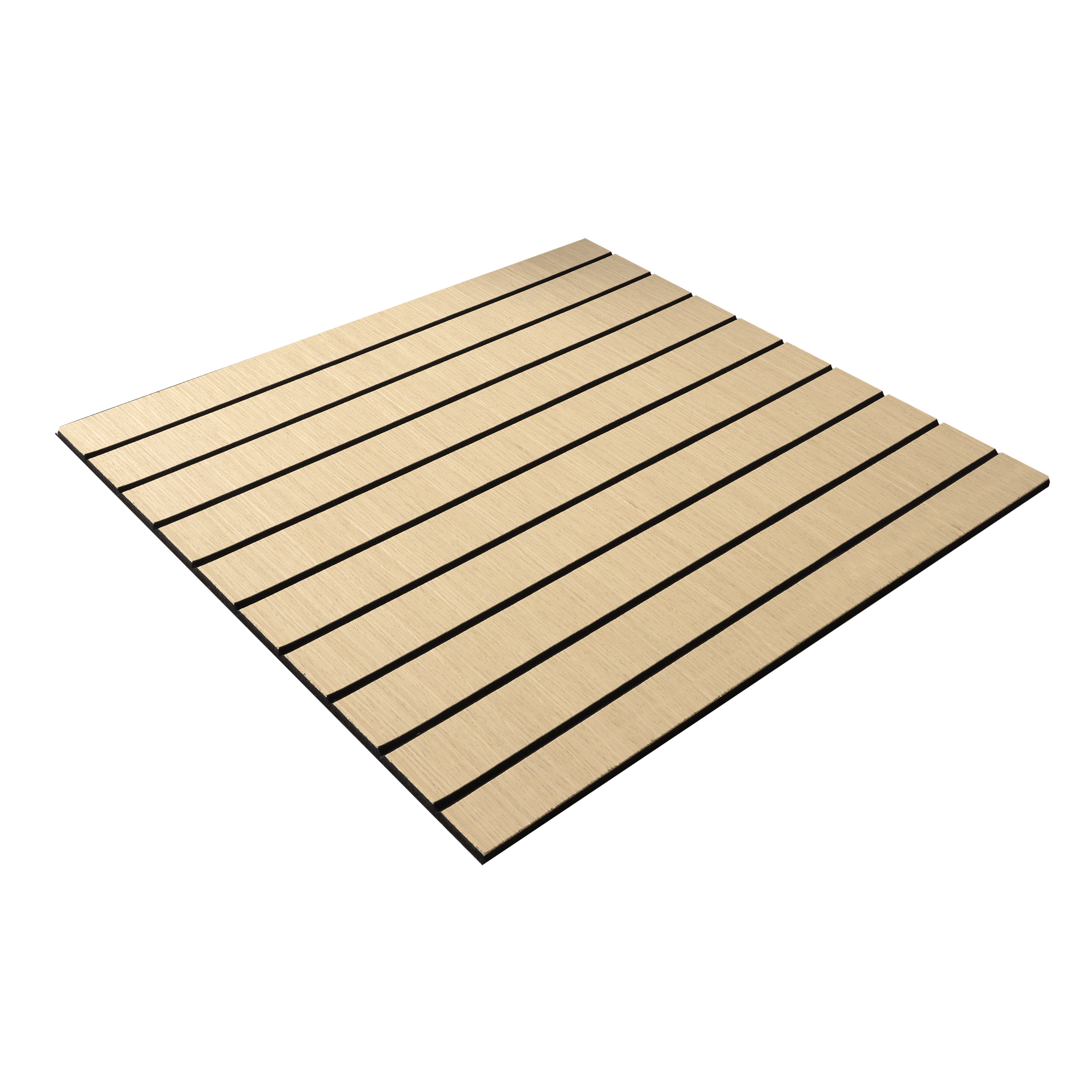 Panele ścienne 3D SOFT na czarnym filcu 50x50 cm Dąb linie - 4