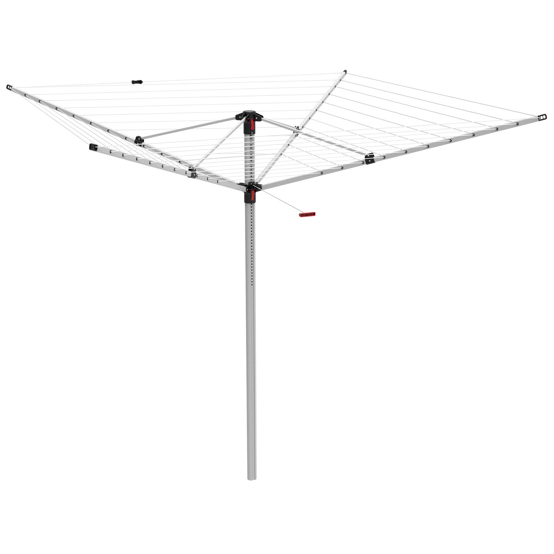 Tendedero de exterior forma paraguas 54 metros de tendido acero inox