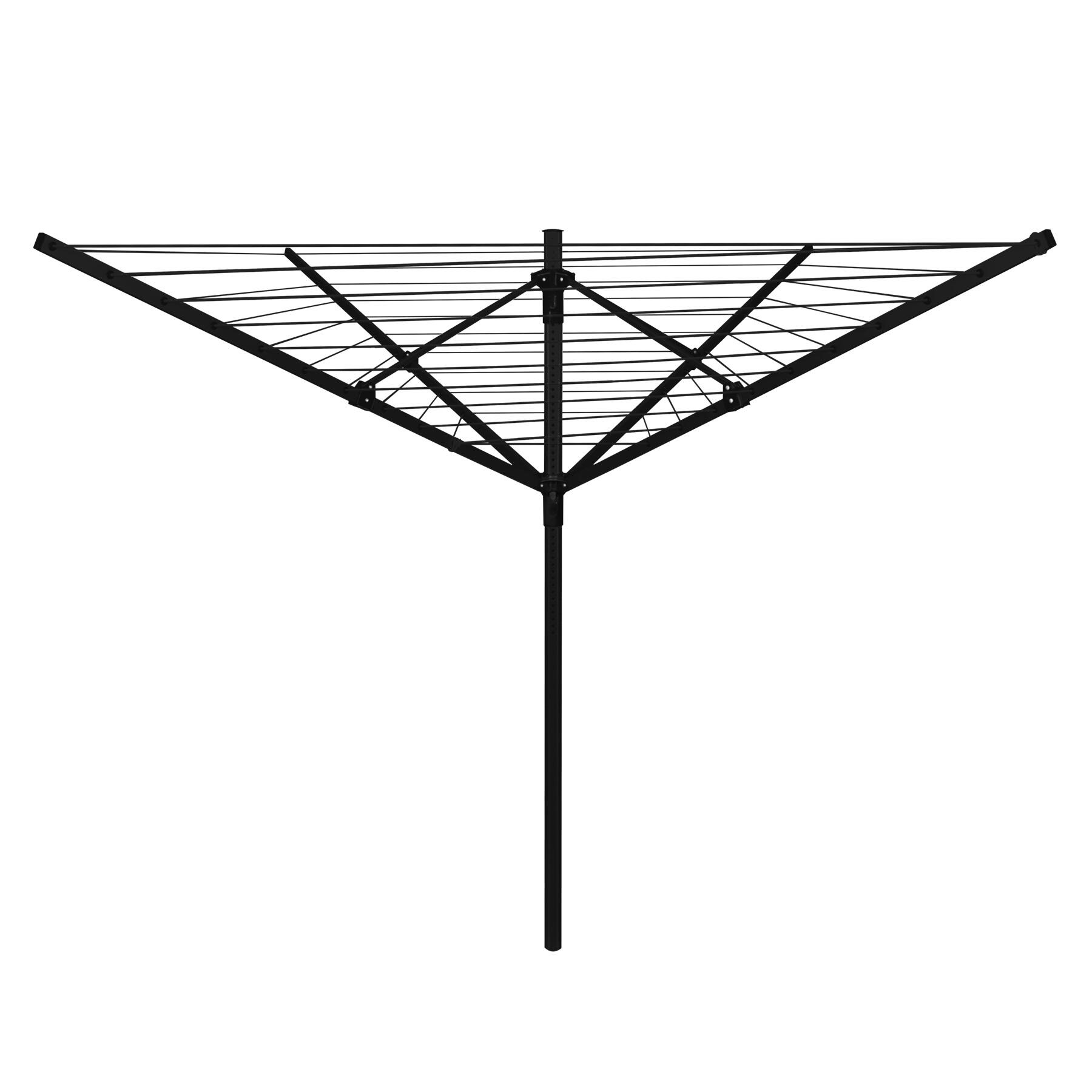 Tendedero de exterior forma paraguas 45 metros tendido color negro