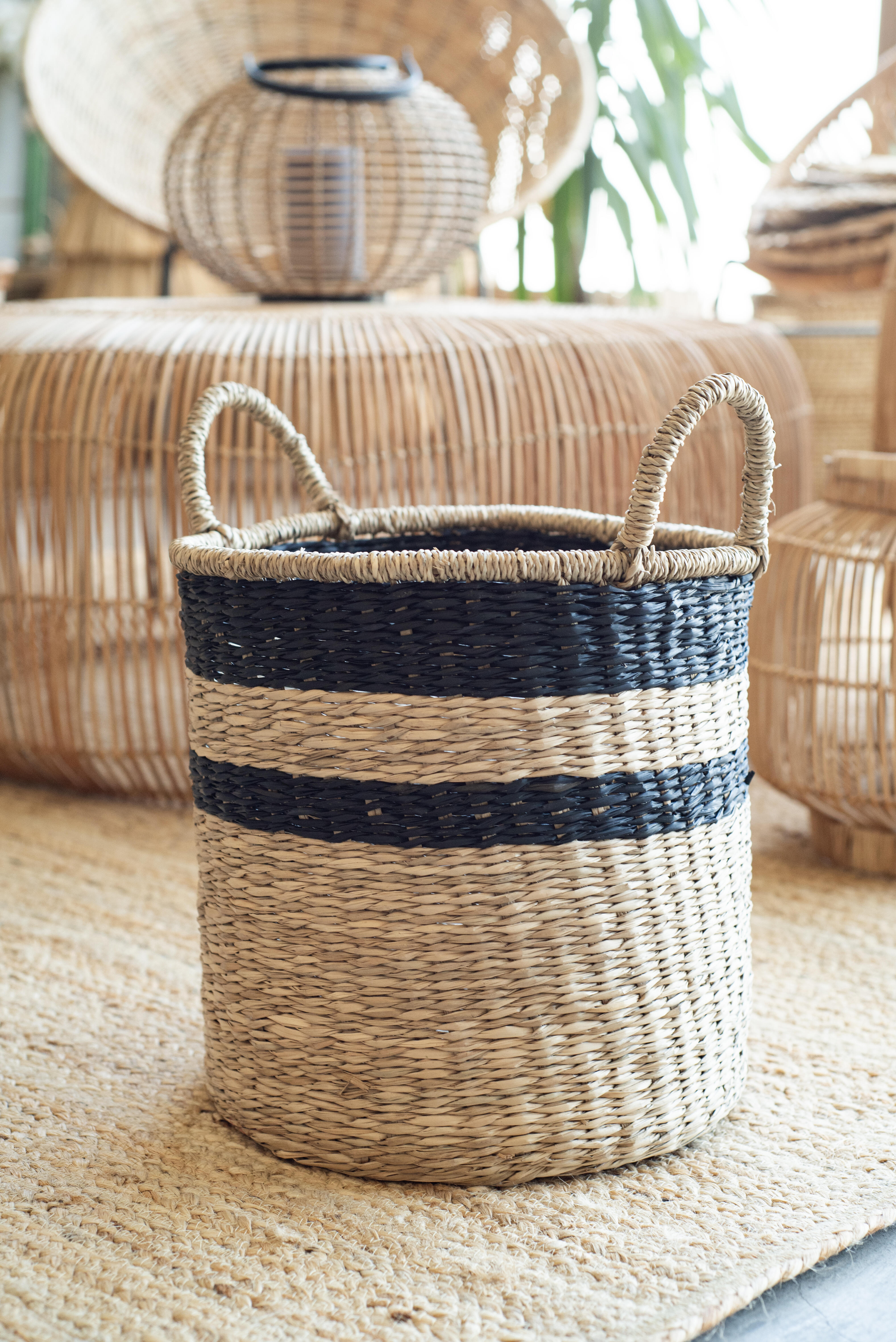 Cesta de junco de mar Arno natural   20 l de 30x30cm - 2
