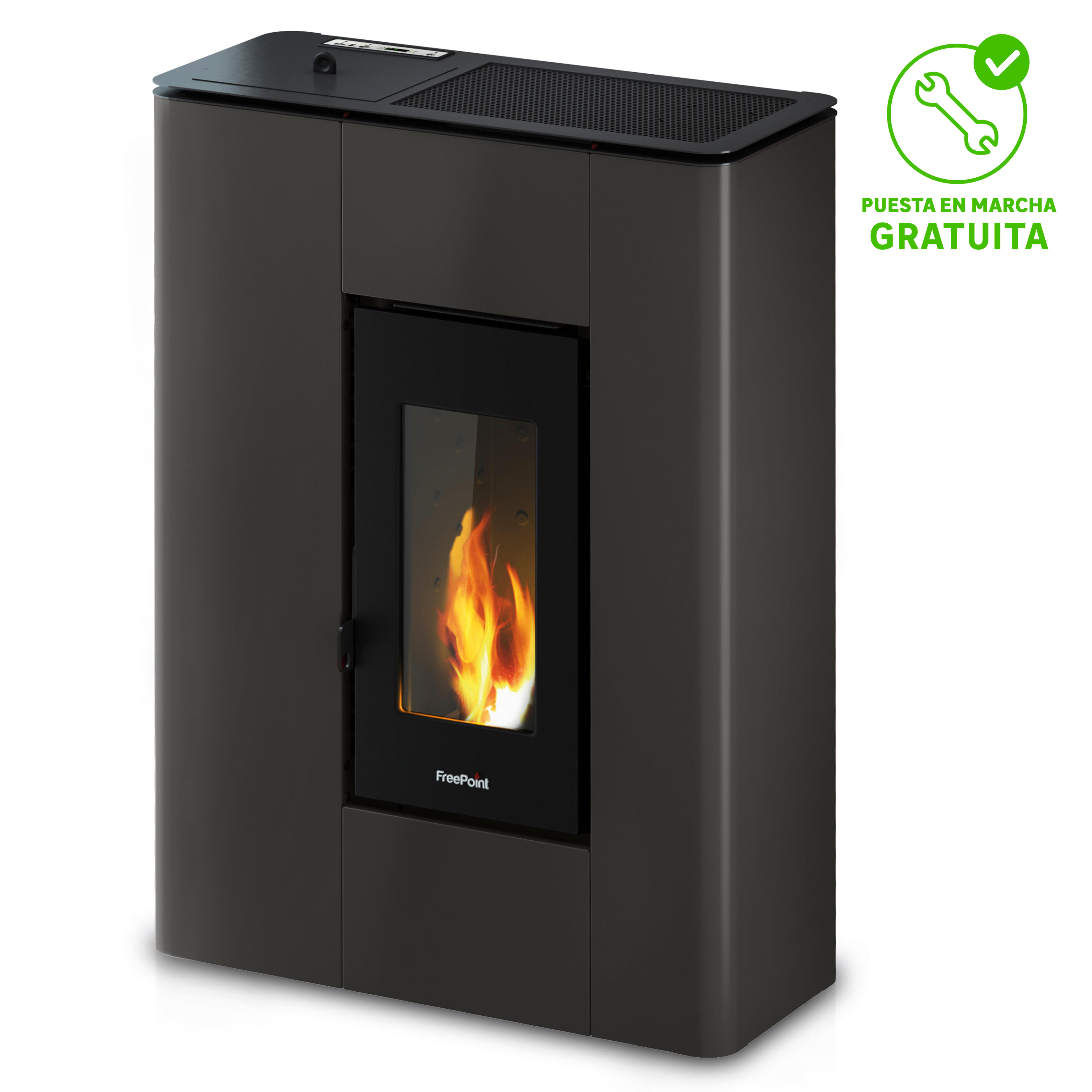 Estufa de pellet freepoint atrium 5 kw antracita
