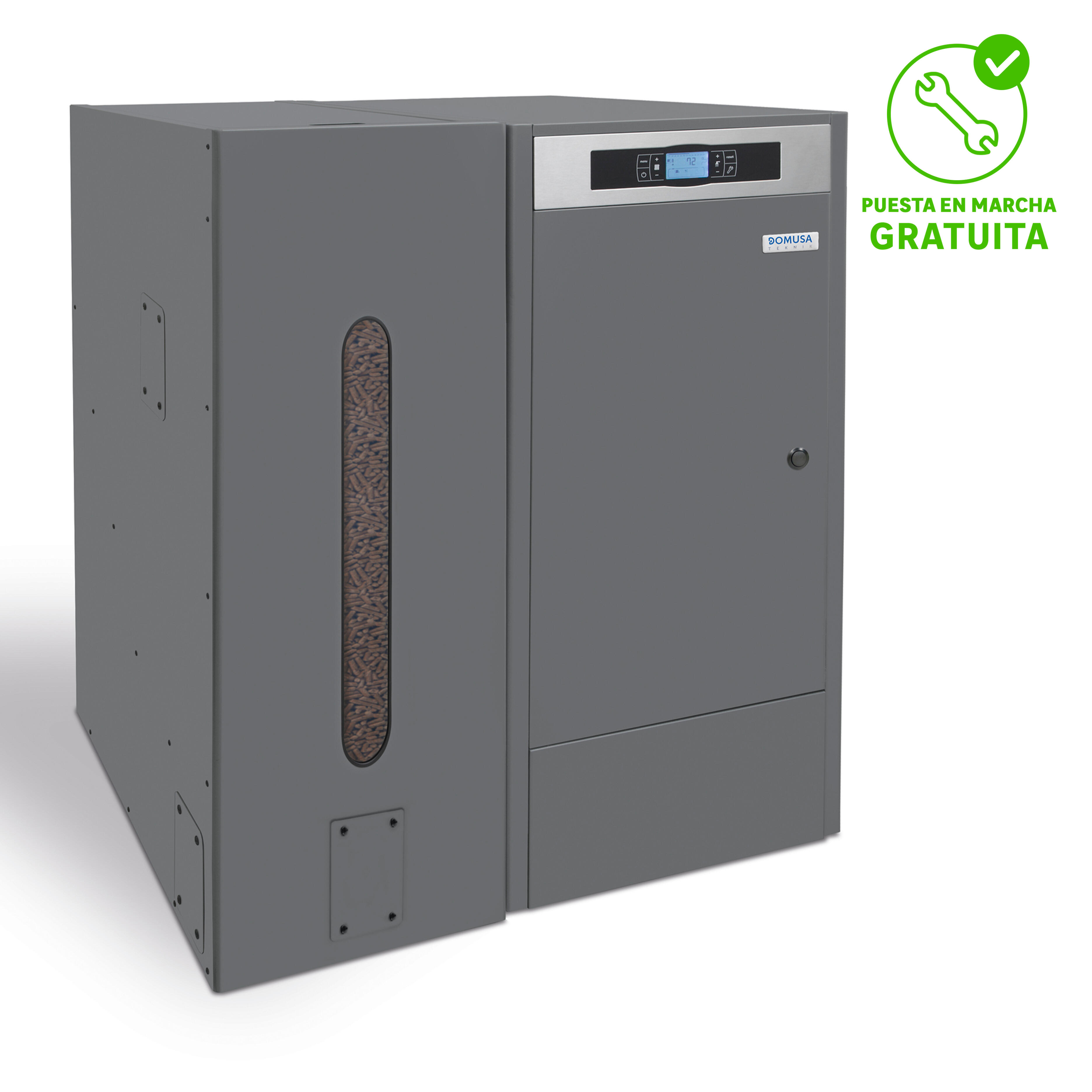 Caldera de pellets domusa bioclass ic 45 + dr de 45 kw