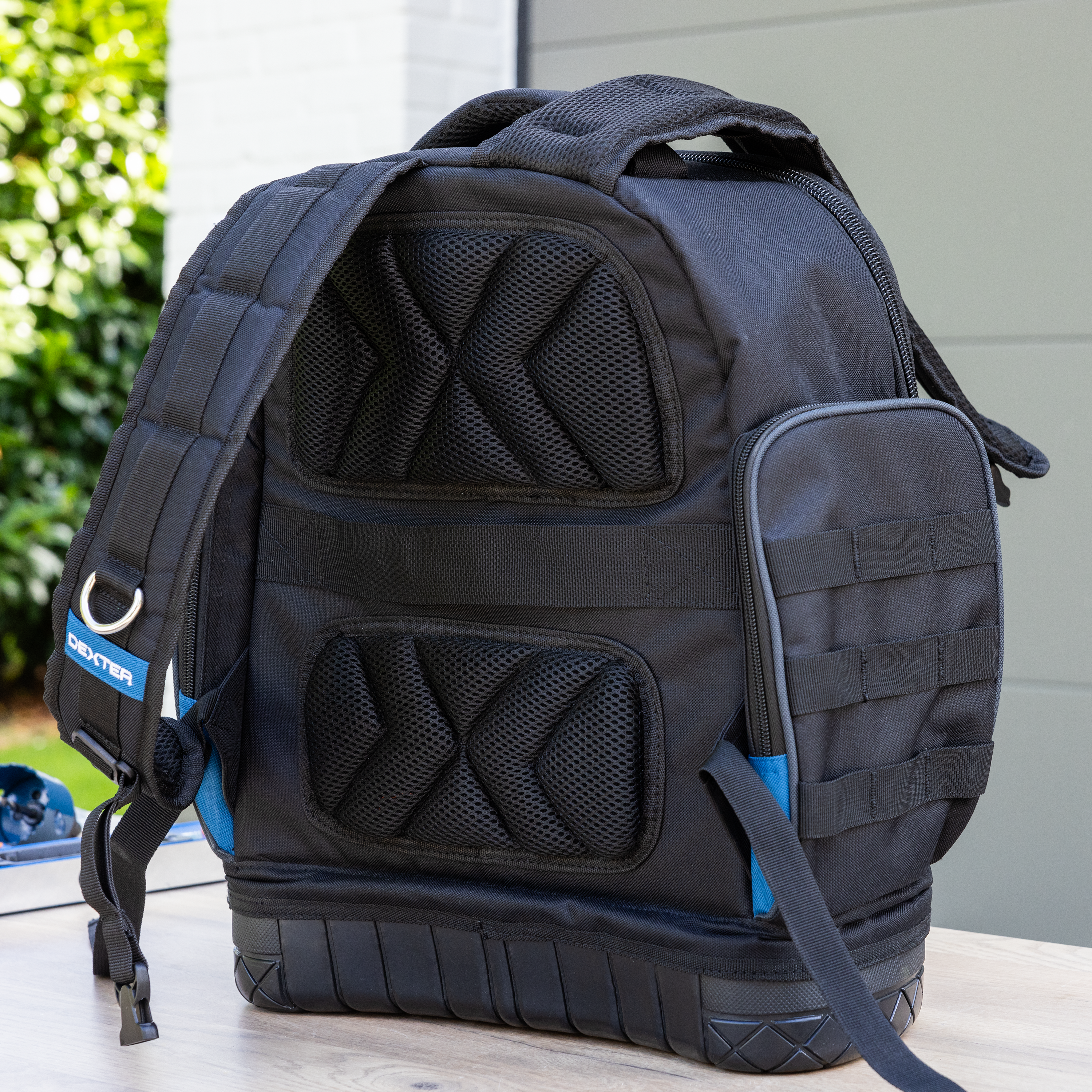 Mochila porta ferramentas 30 litros poliéster 37x43x19 cm Dexter - 7