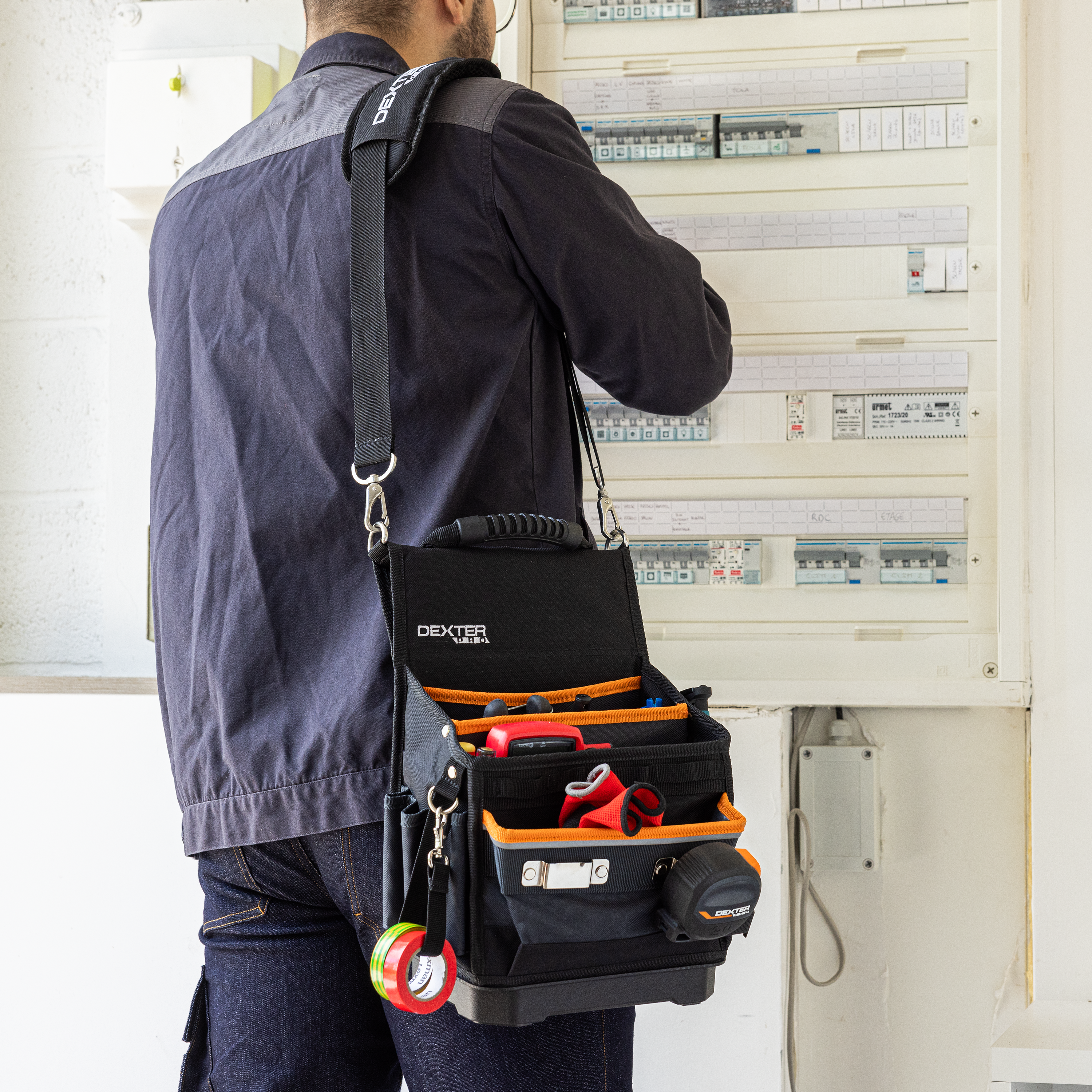 Sac porte outils électricien, 12l DEXTER PRO - 4