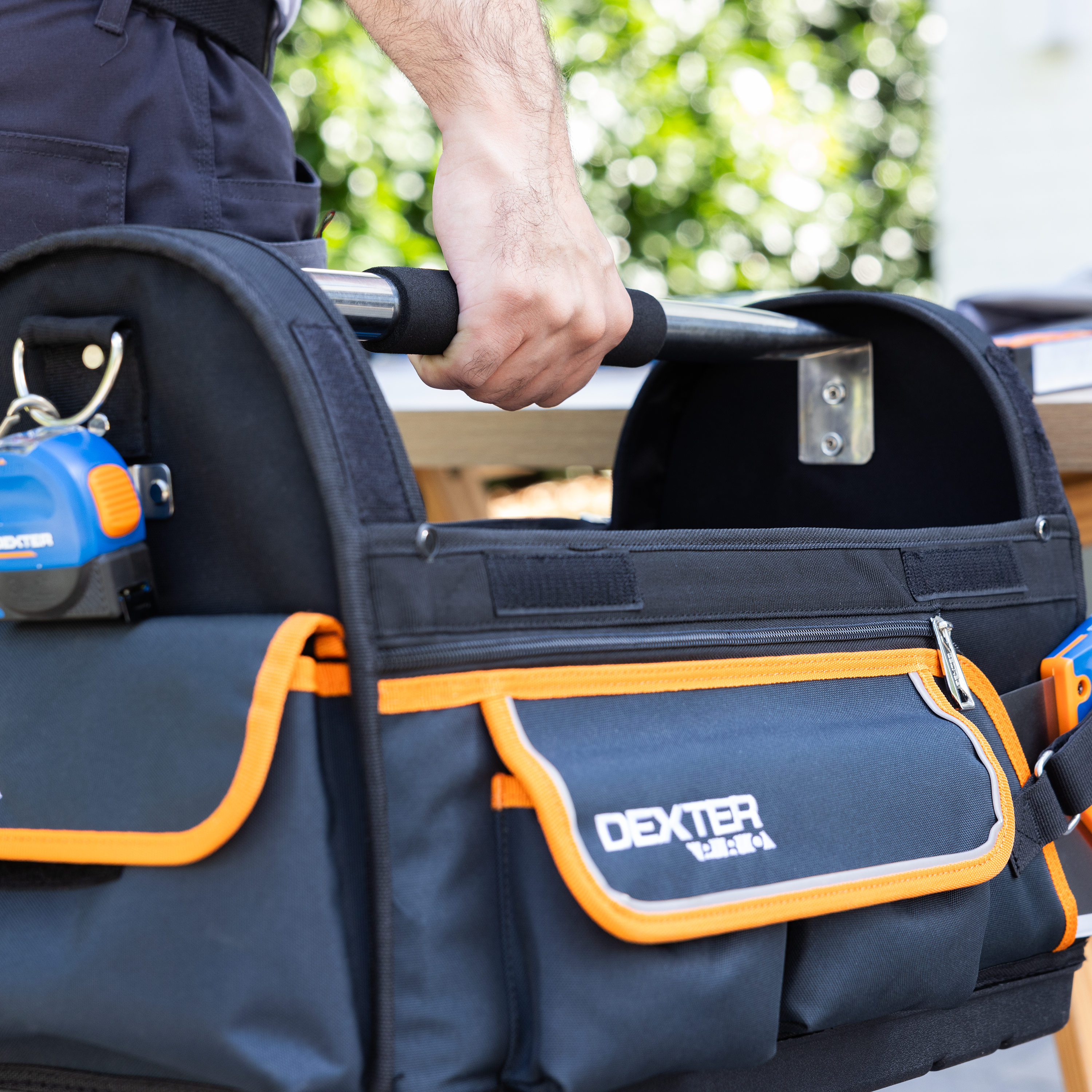 Saco para ferramentas com parte superior removível 48 litros poliéster 52x36x26 cm Dexter Pro - 7