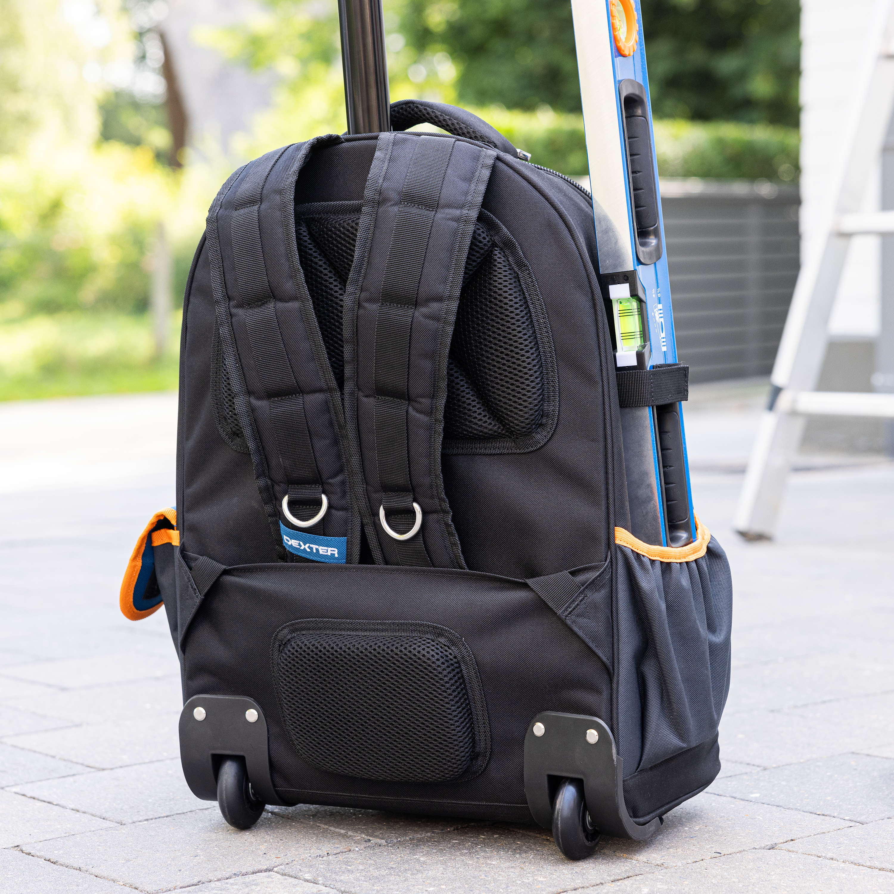 Mochila porta ferramentas trolley 40 litros poliéster 35x51x23 cm Dexter - 8