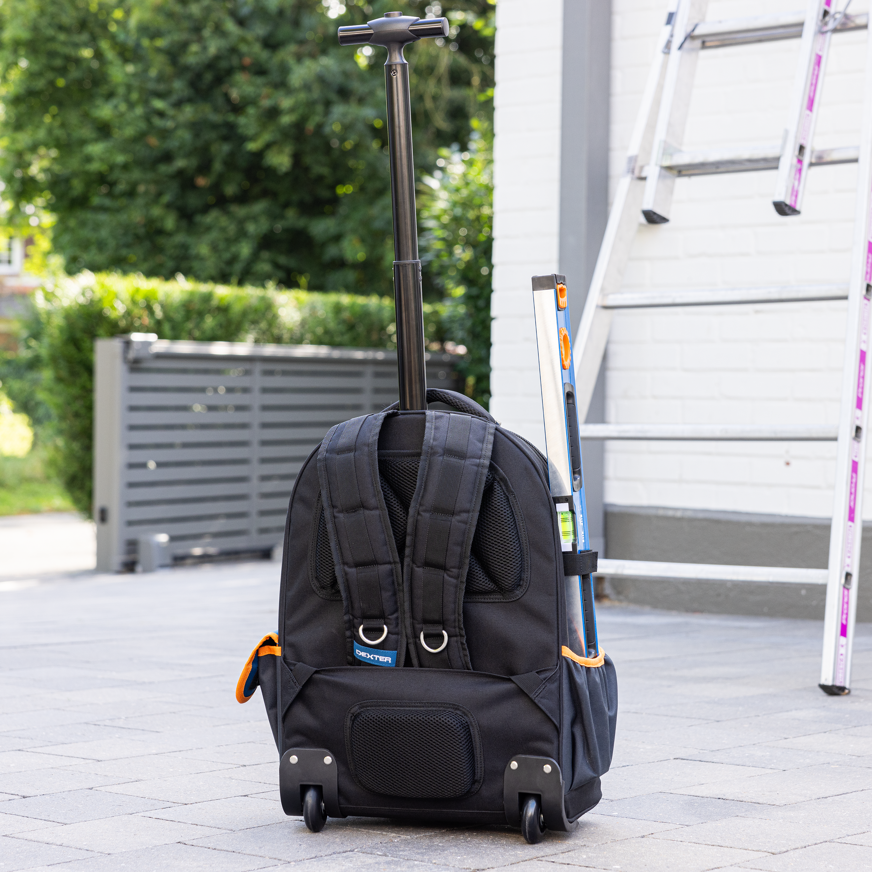 Mochila porta ferramentas trolley 40 litros poliéster 35x51x23 cm Dexter - 6