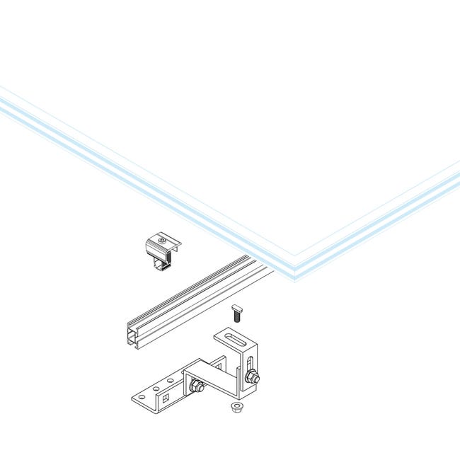PV 4 X Supporto Per Pannello Solare Da 48 Pollici/118 Cm - Foto 5