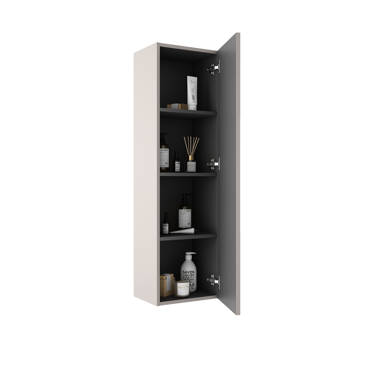 Columna de baño Mia beige 34.5x120x27 cm - 3