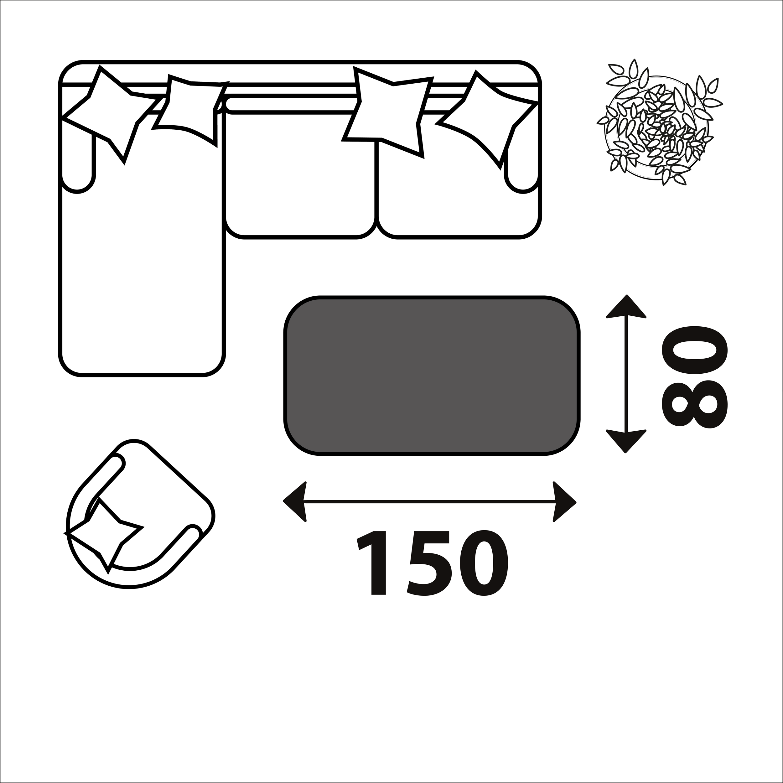 Dywan pluszowy Rabbit Bubble ivory 80 x 150 cm - 3