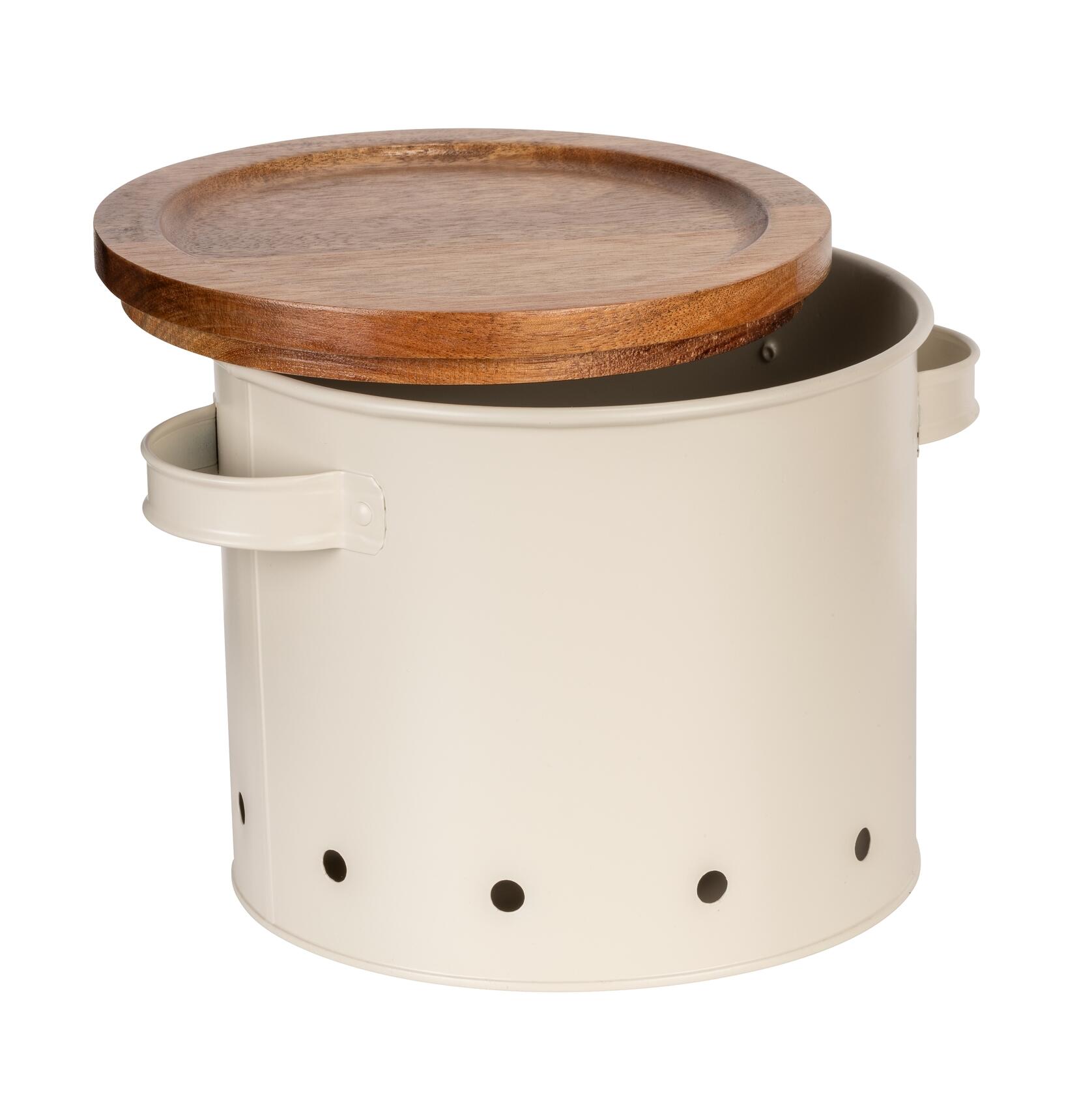 Boite de rangement en métal beige 3.8L Aria WENKO - 4