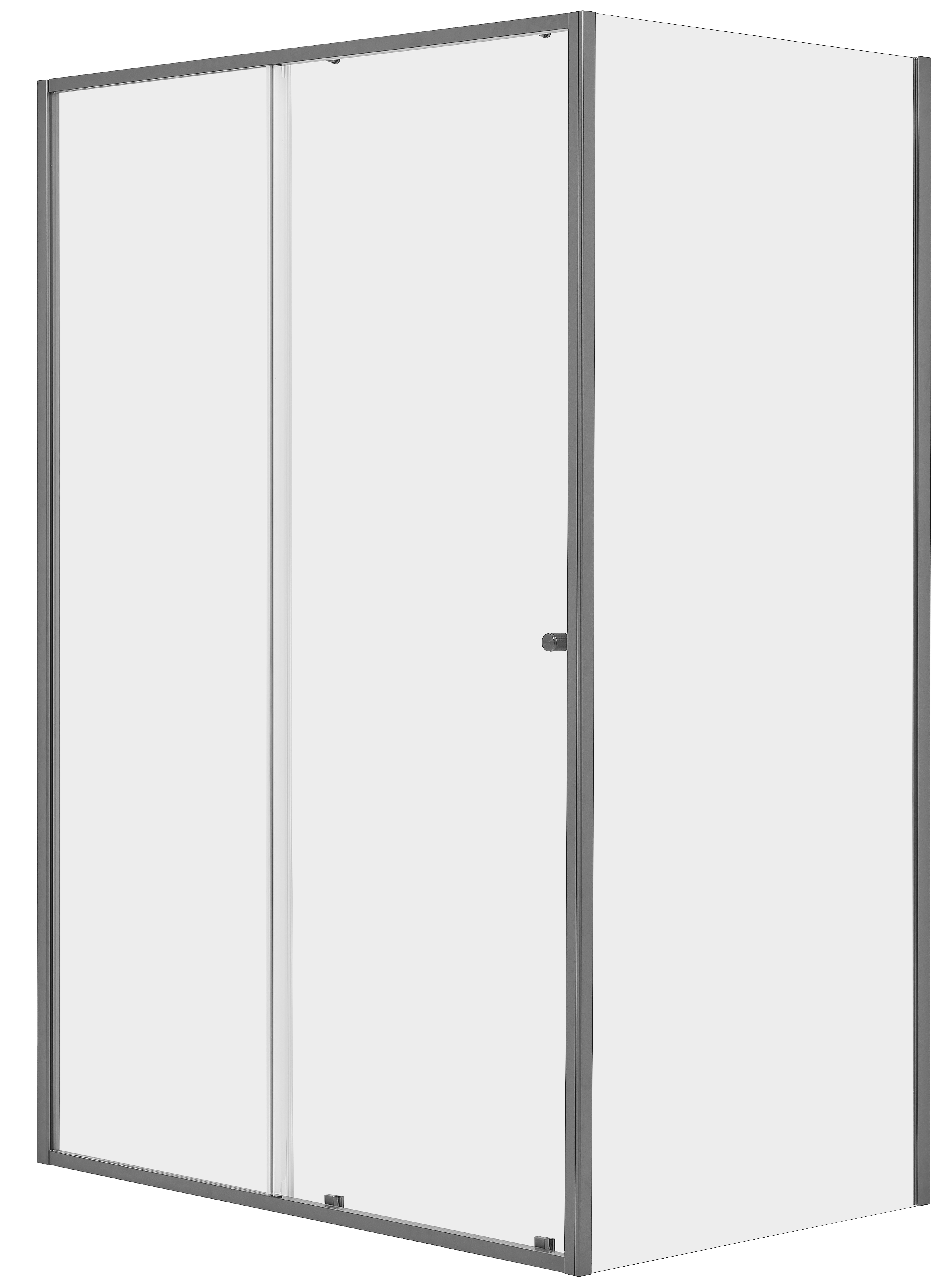 Kabina prysznicowa 140x90x200 cm szary mat Contour