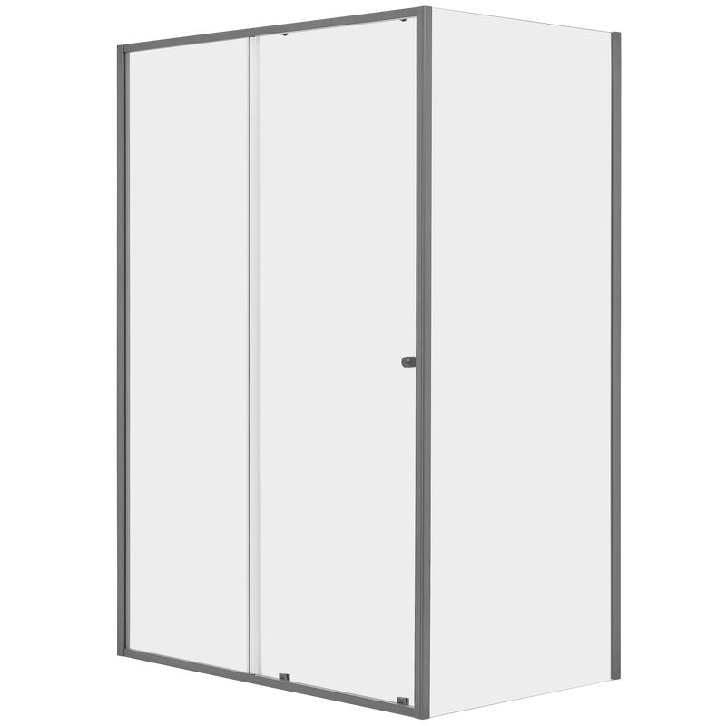 Kabina prysznicowa 140x90x200 cm szary mat Contour