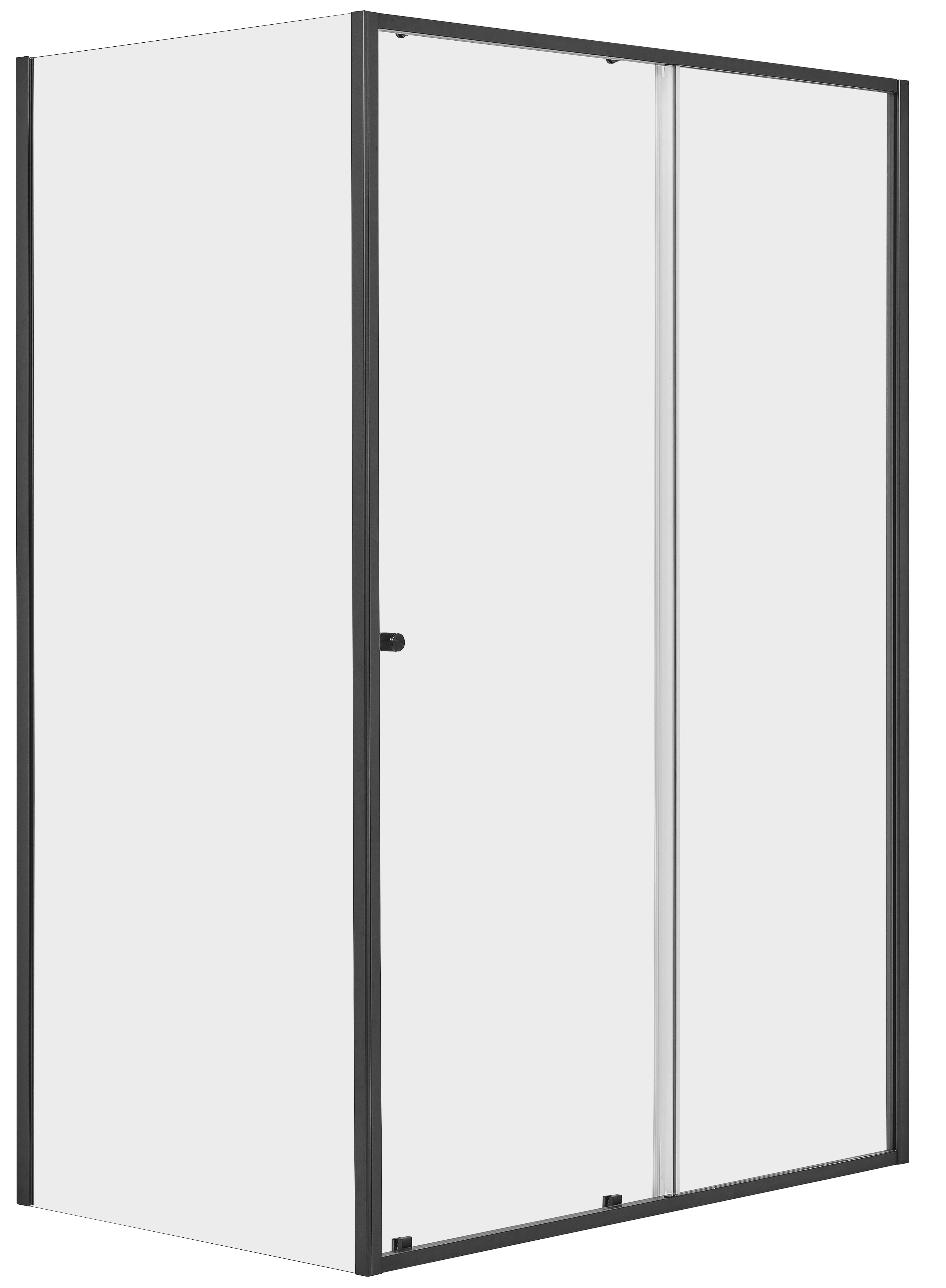 Kabina prysznicowa 140x90x200 cm czarny mat Contour