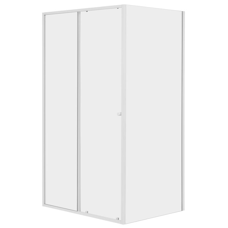 Kabina prysznicowa 120x90x200 cm srebrna Contour