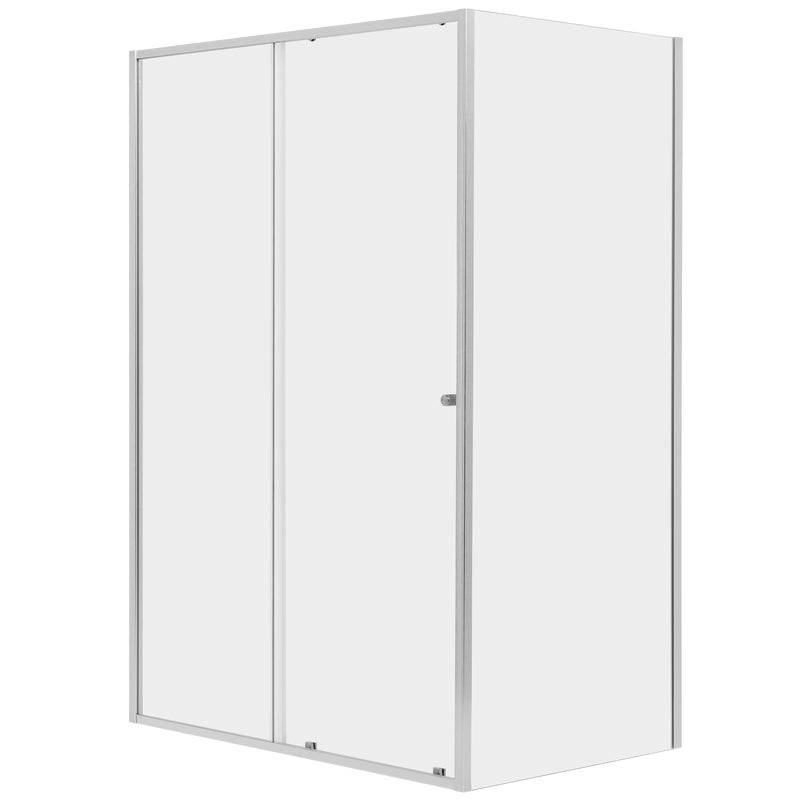 Kabina prysznicowa 140x90x200 cm stalowa Contour