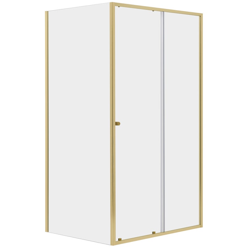 Kabina prysznicowa 120x90x200 cm złota Contour