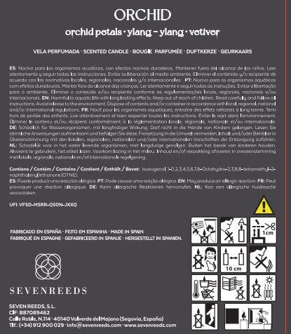 Vela aromática Orchid  gris / plata, marrón 200 g - 7