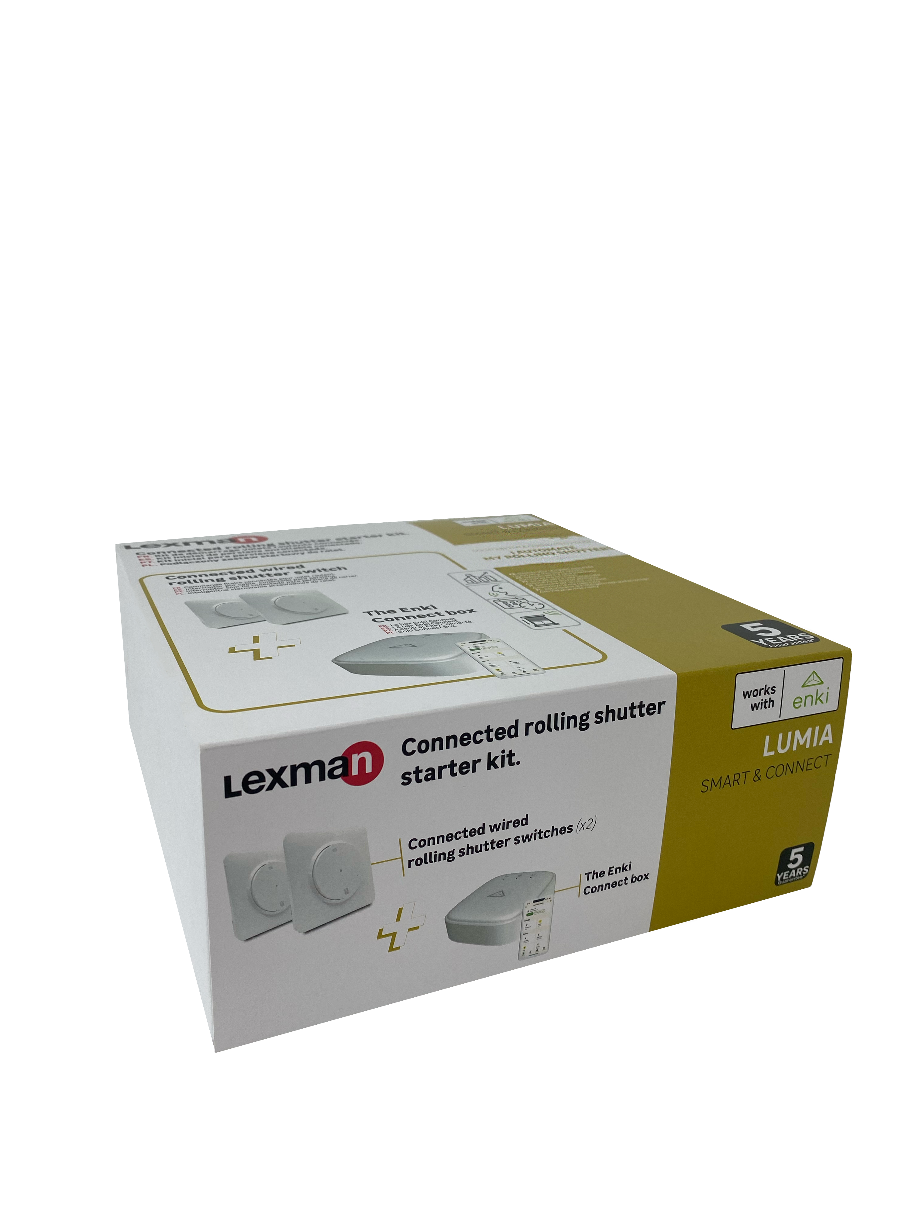 Kit de démarrage volets roulants connectés, LEXMAN Lumia, blanc - 9