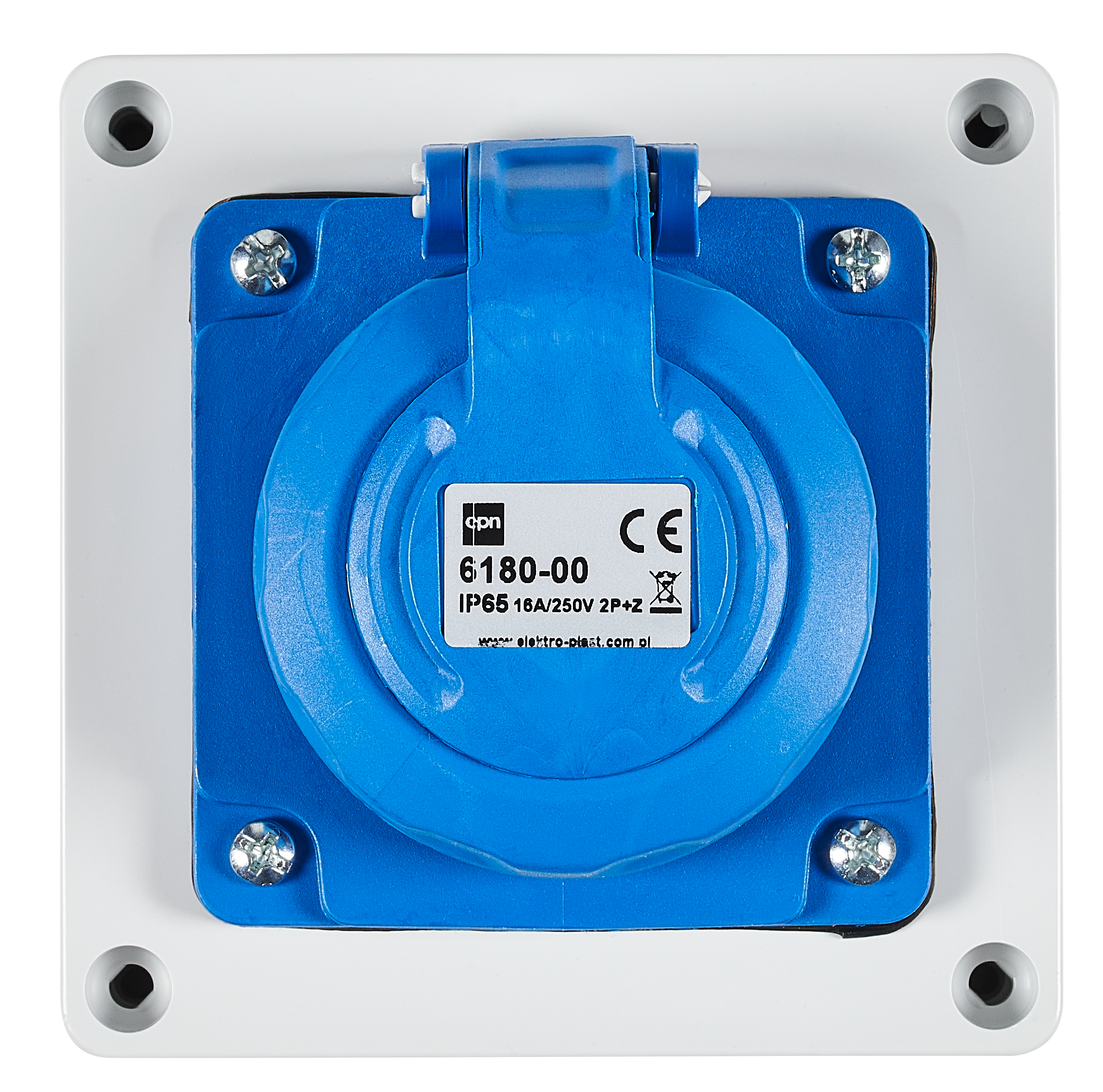 Gniazdo zasilające N/T 2P+Z 15/250 IP65 + dławik ELEKTRO-PLAST