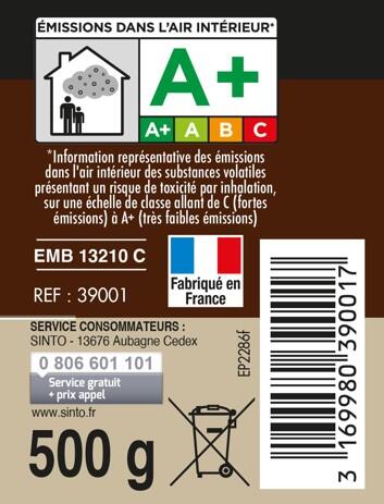 Enduit en pâte Gros trous SINTO bois clair 500 g - 9