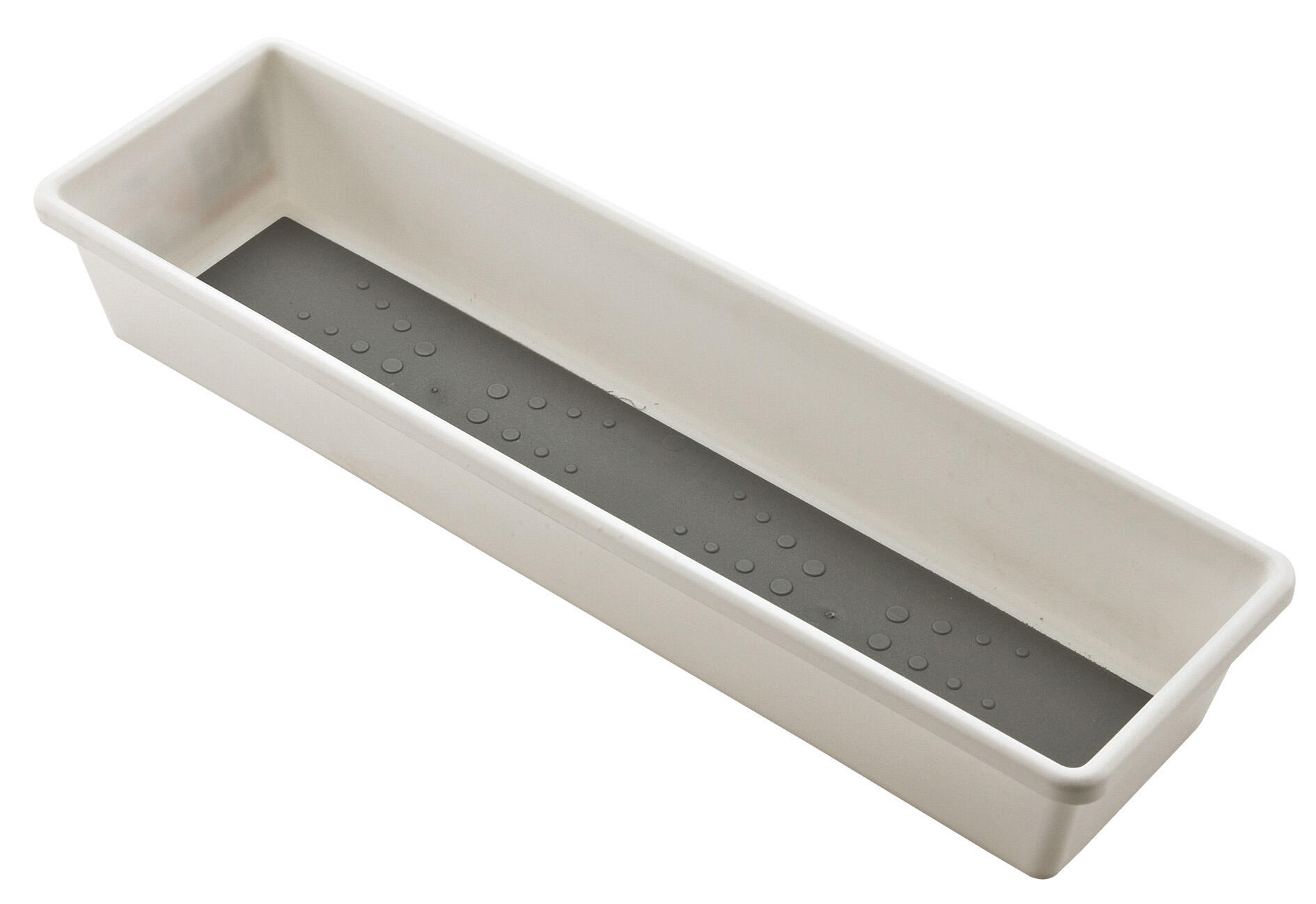 Organizador de gaveta antideslizante cinzento 7x30x5 cm - 2