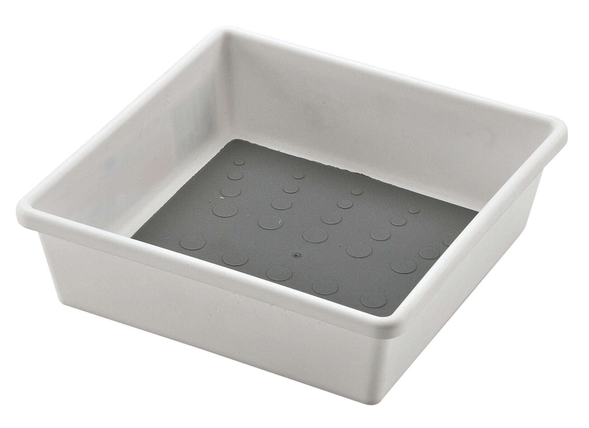 Organizador de gaveta antideslizante cinzento 15x15x5 cm - 2