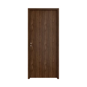 Bloc-porte fin de chantier Lia noyer, H.204 x l.83 cm, réversible Leroy Merlin Les bons plans des petits projets avant l'été
