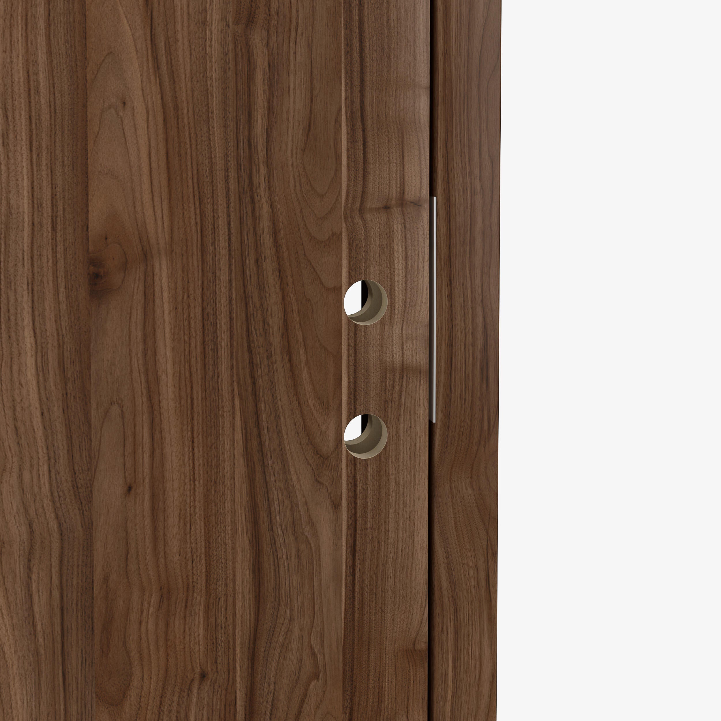 Bloc-porte fin de chantier Lia noyer, H.204 x l.73 cm, réversible - 8