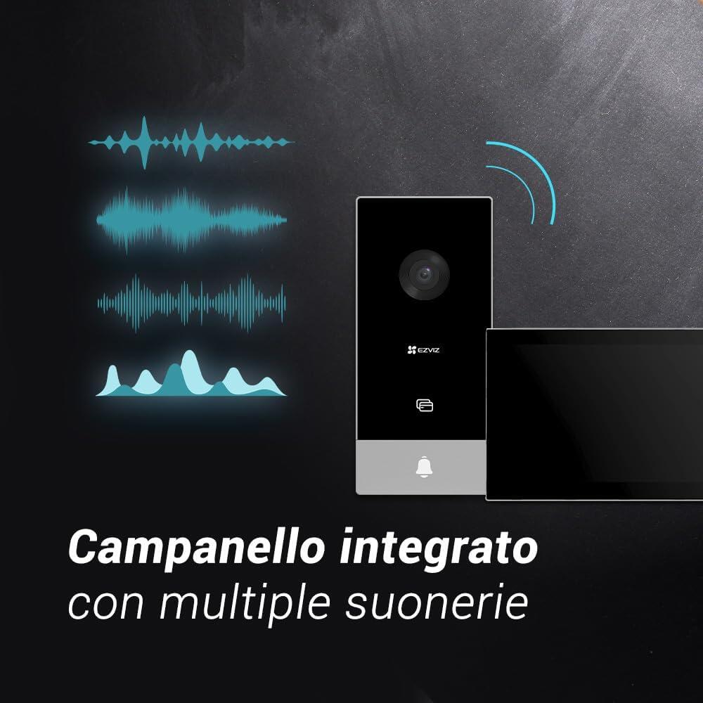 Videocitofono WiFi connesso EZVIZ HP5 2 fili LCD 7