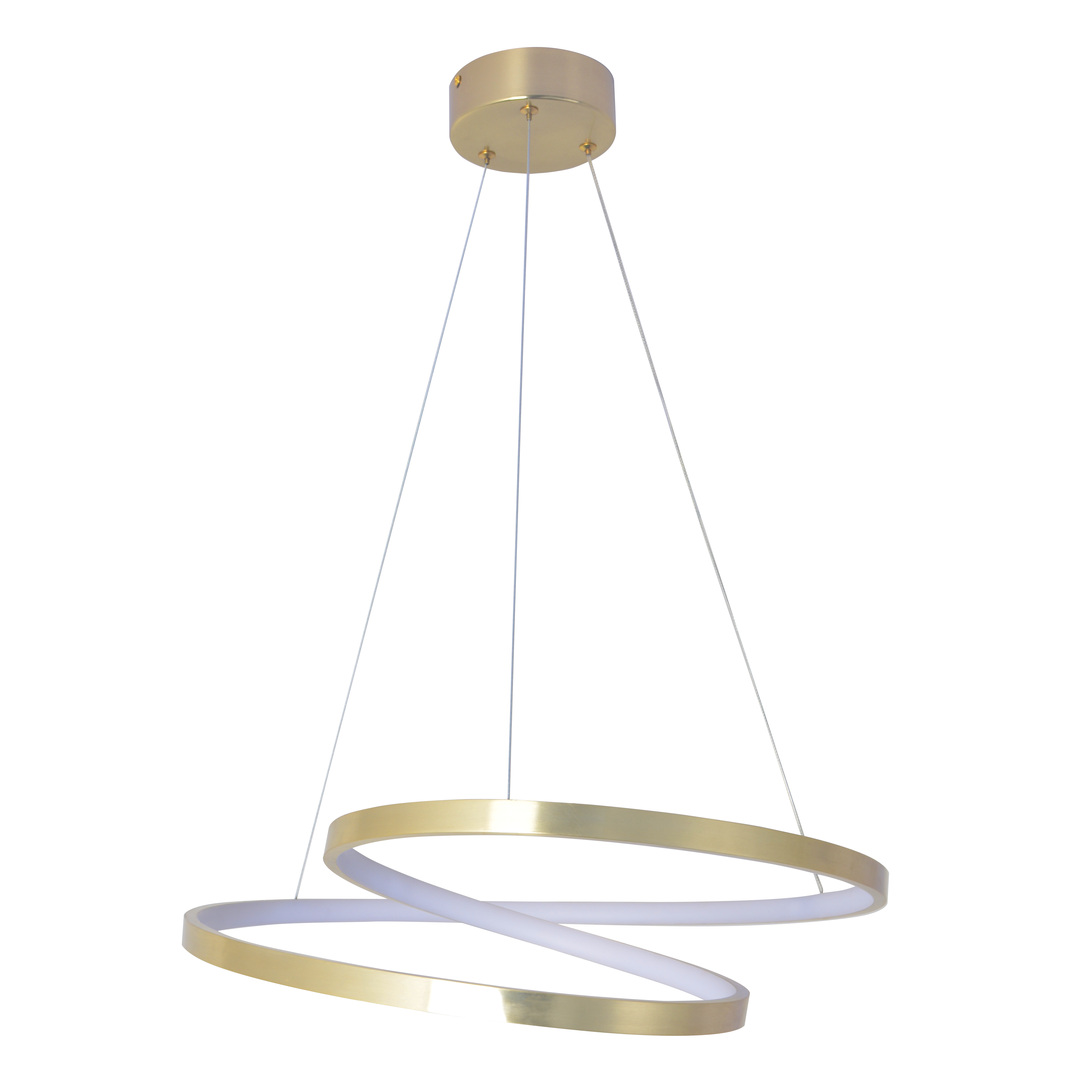 Lampa wisząca Zefira złota LED Sanico